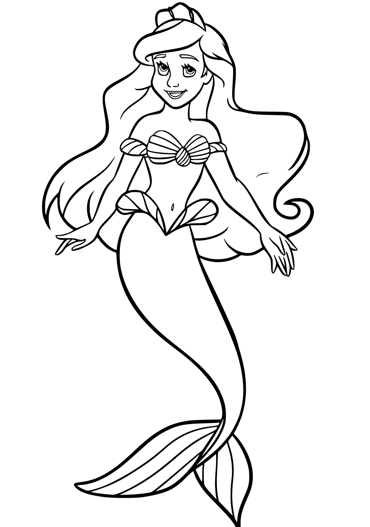 ariel mermaid coloring pages mermaid, ariel, jasmine, siren, free page downloads