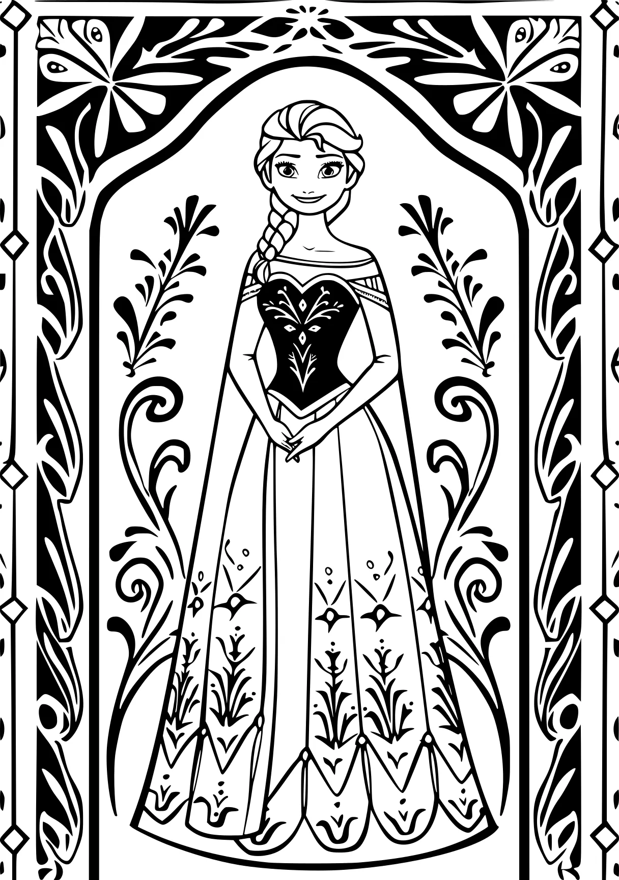 frozen coloring sheets rapunzel, cinderella, princess, free page downloads