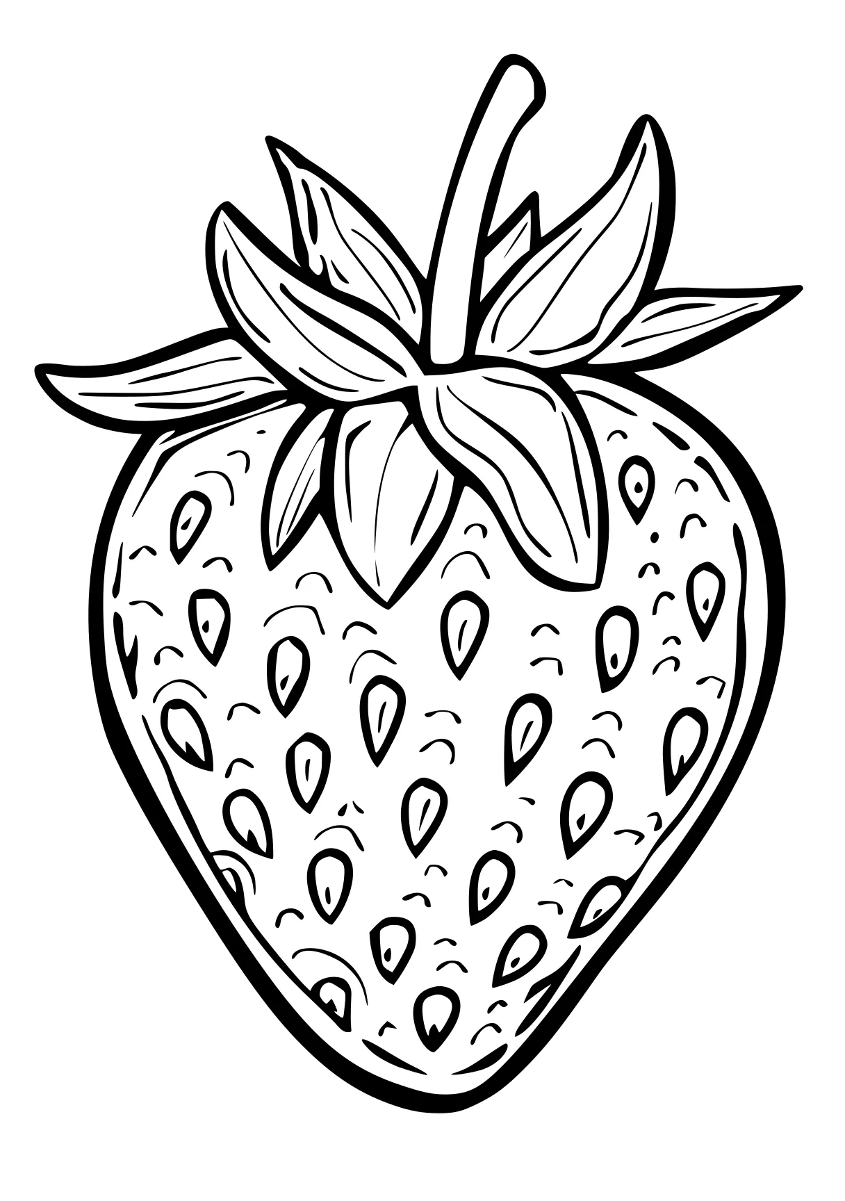 strawberry coloring page strawberry, pineapple, fruit, fruits, apple, free downloads