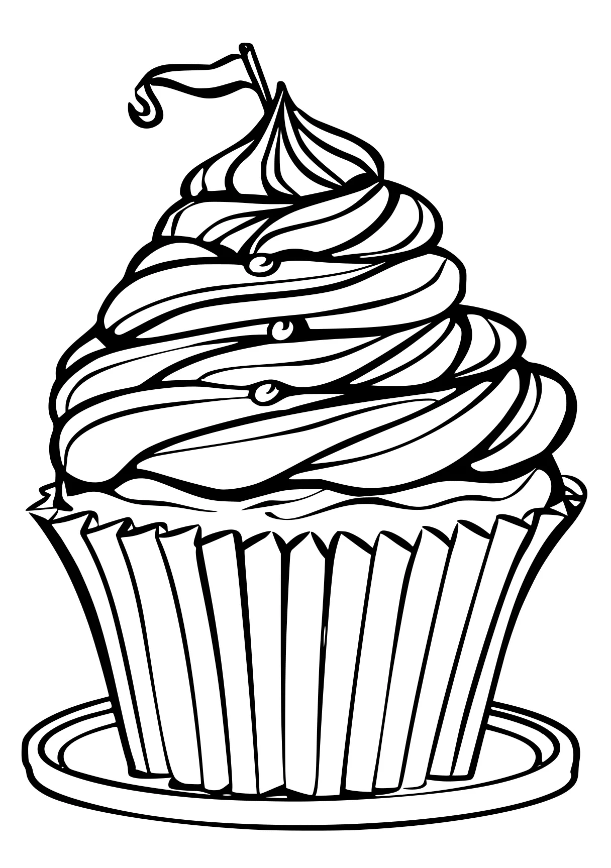 cupcake coloring page cupcake, cake, size, wall, free downloads