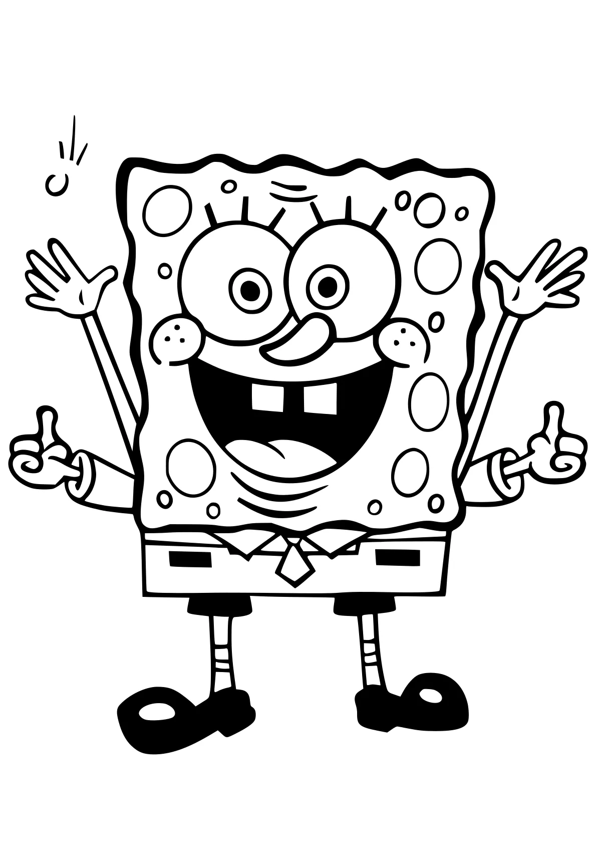 coloring pages spongebob squarepants, spongebob, sponge, patrick, squidward, free page downloads