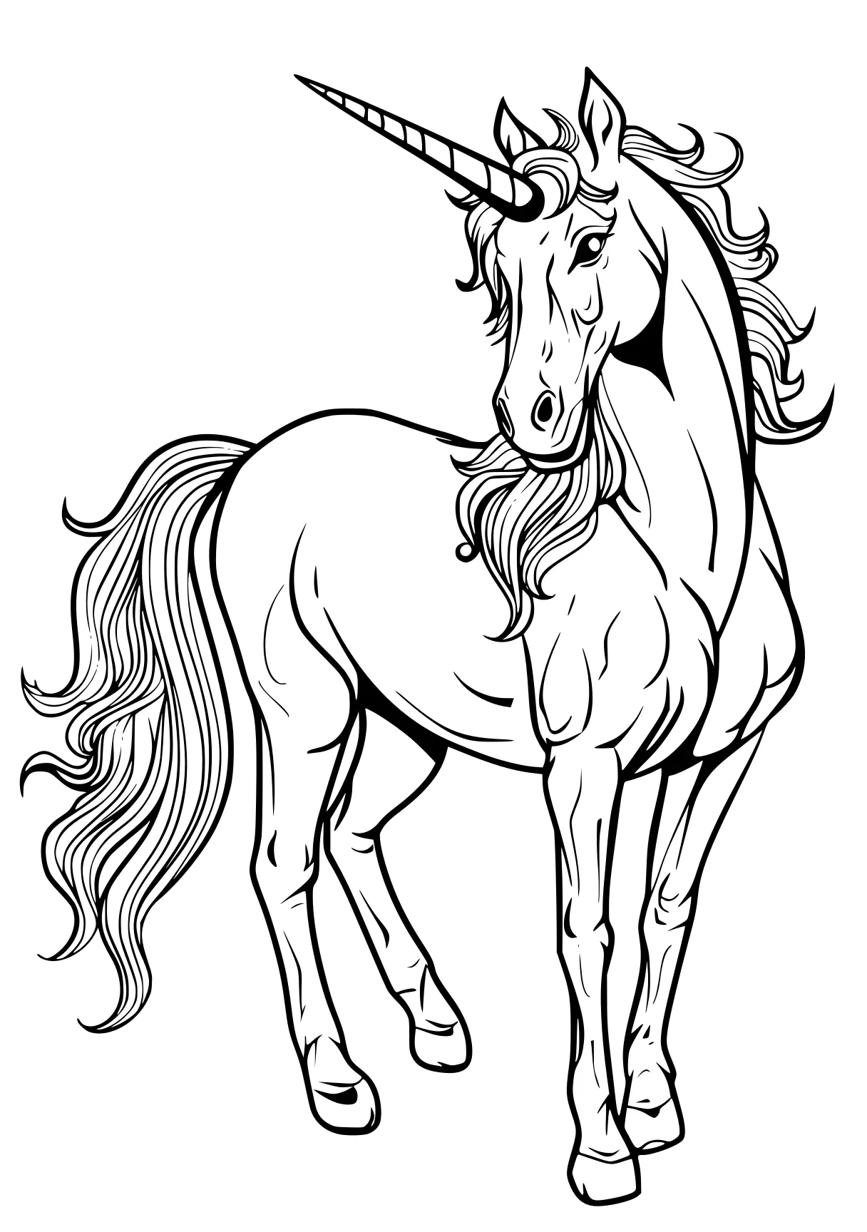 unicorn pictures to color unicorn, horse, pony, pegasus, alicorn, free coloring page downloads