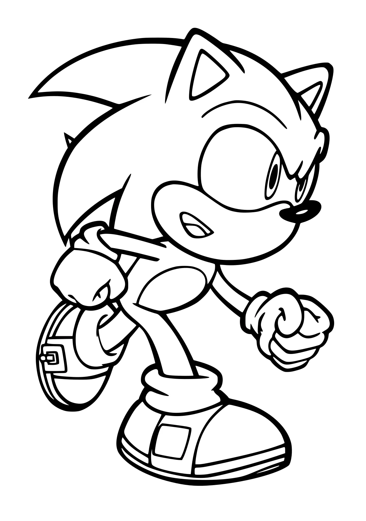 sonic for coloring sonic, knuckles, tails, hedgehog, coloring, free page downloads