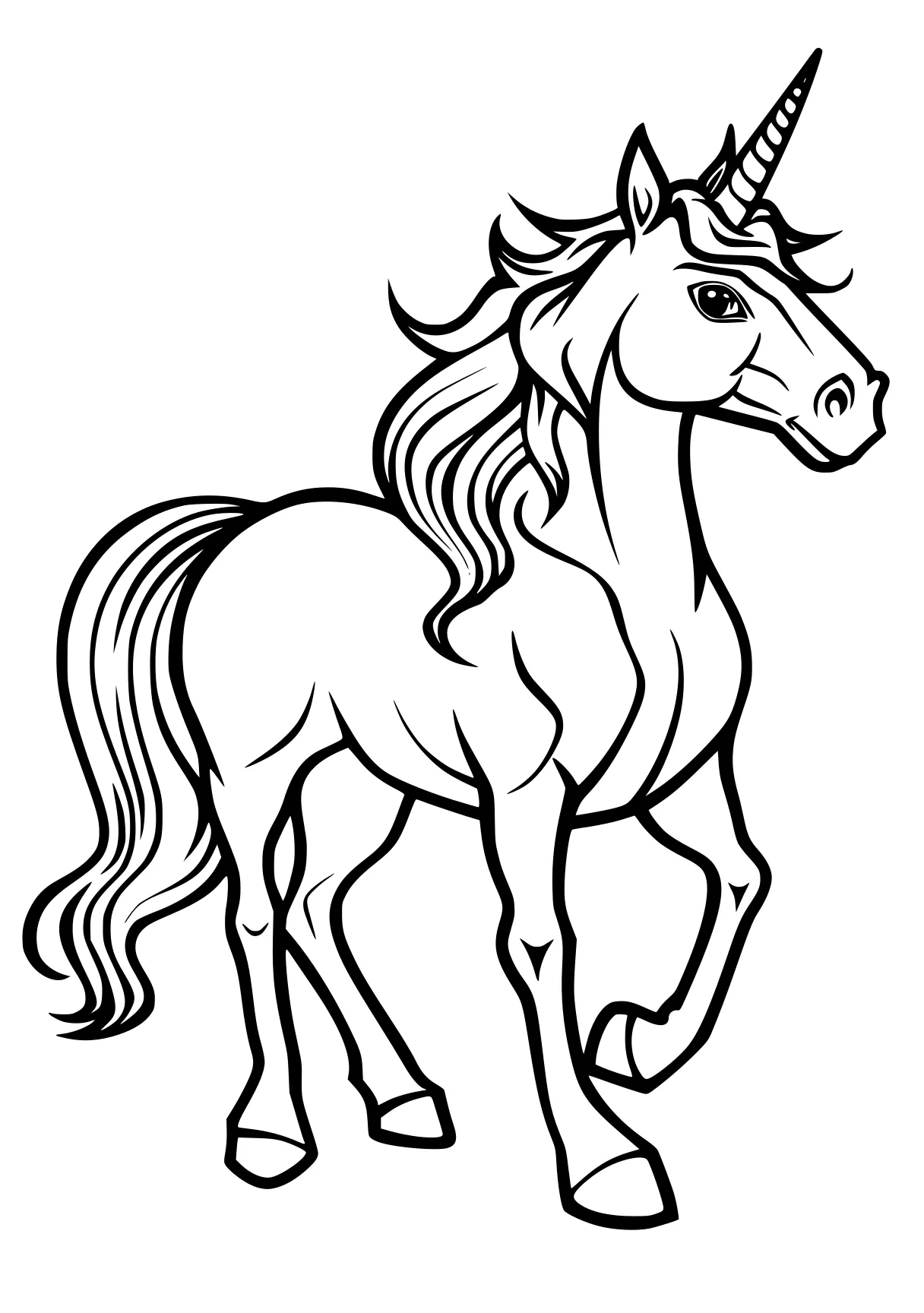 unicorn coloring pages free unicorn, horse, pony, pegasus, mlp, page downloads