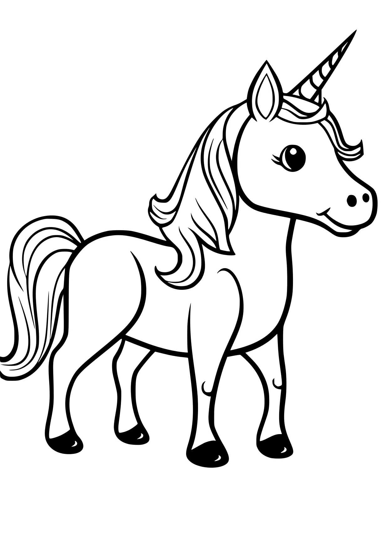 free coloring pages for kids unicorn, pony, horse, mlp, alicorn, page downloads