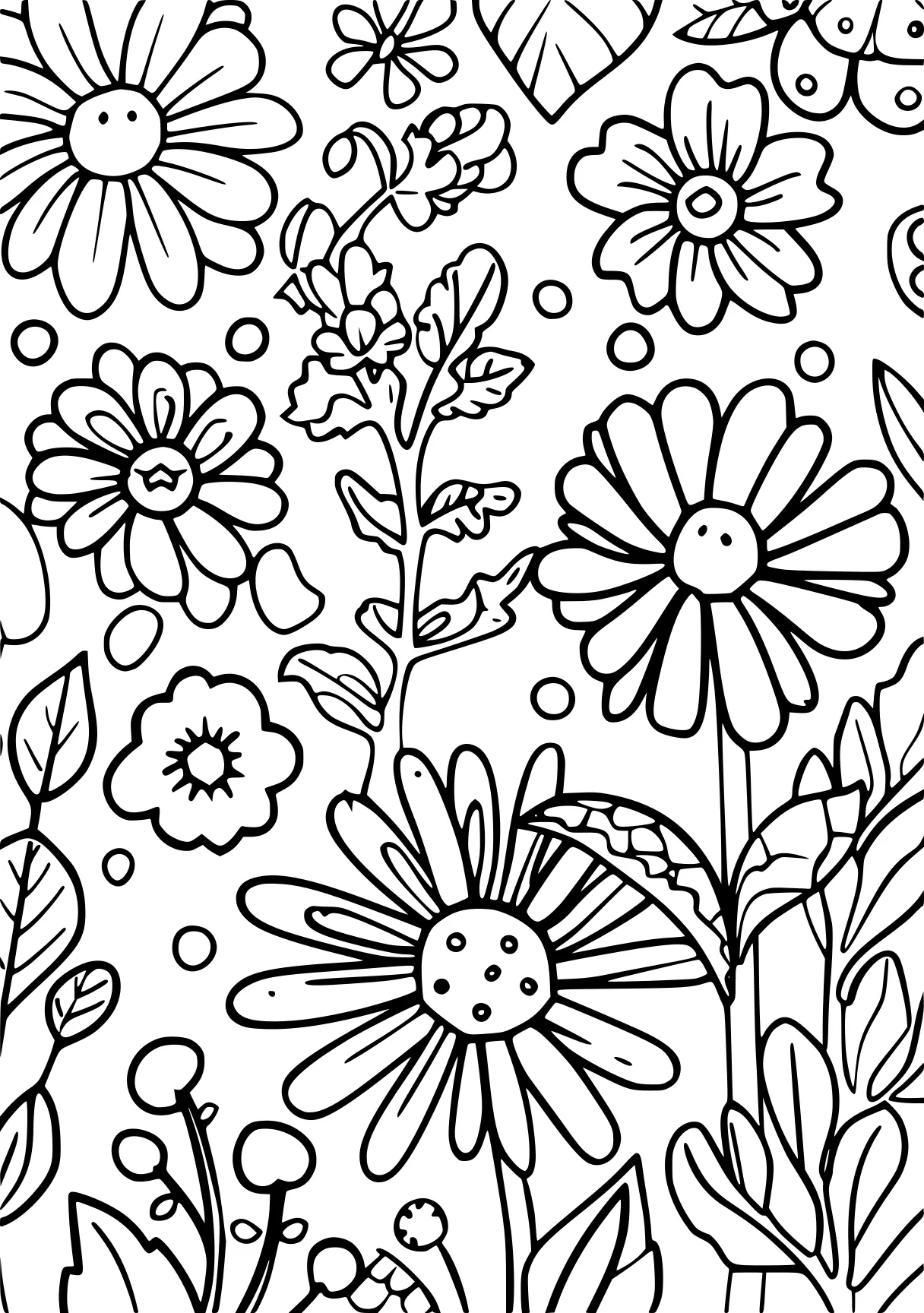 preschool coloring sheets, pattern, floral, printables, free page downloads