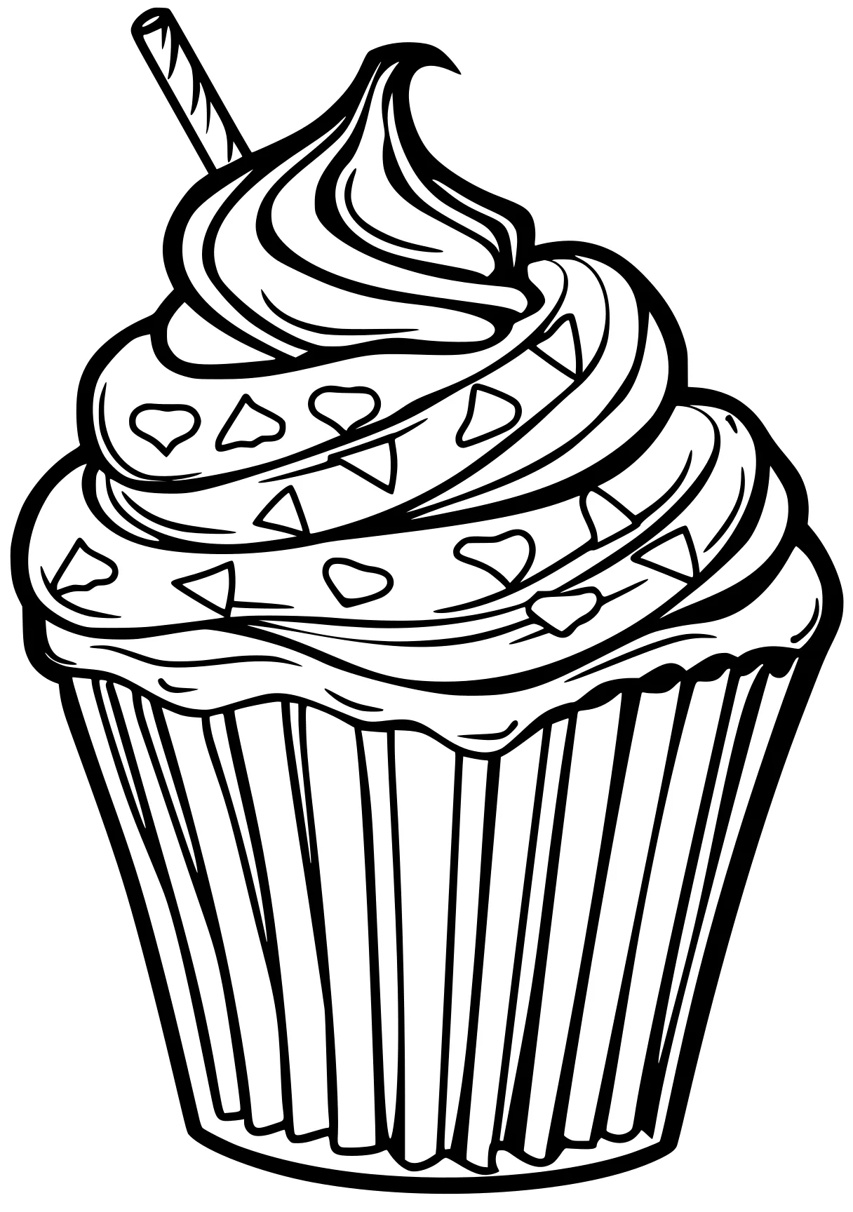 cupcake coloring sheets cupcake, cake, illustrator, foods, free page downloads