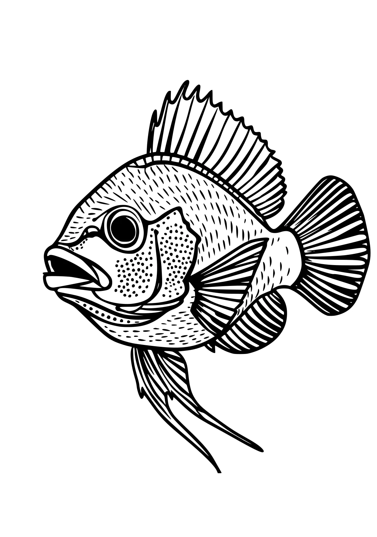 fish coloring pages fish, head, nemo, illustrator, guppies, free page downloads