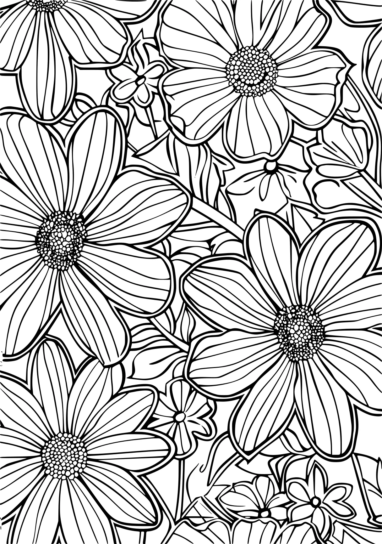 coloring pages printable flowers, pattern, zentangle, colouring, free page downloads