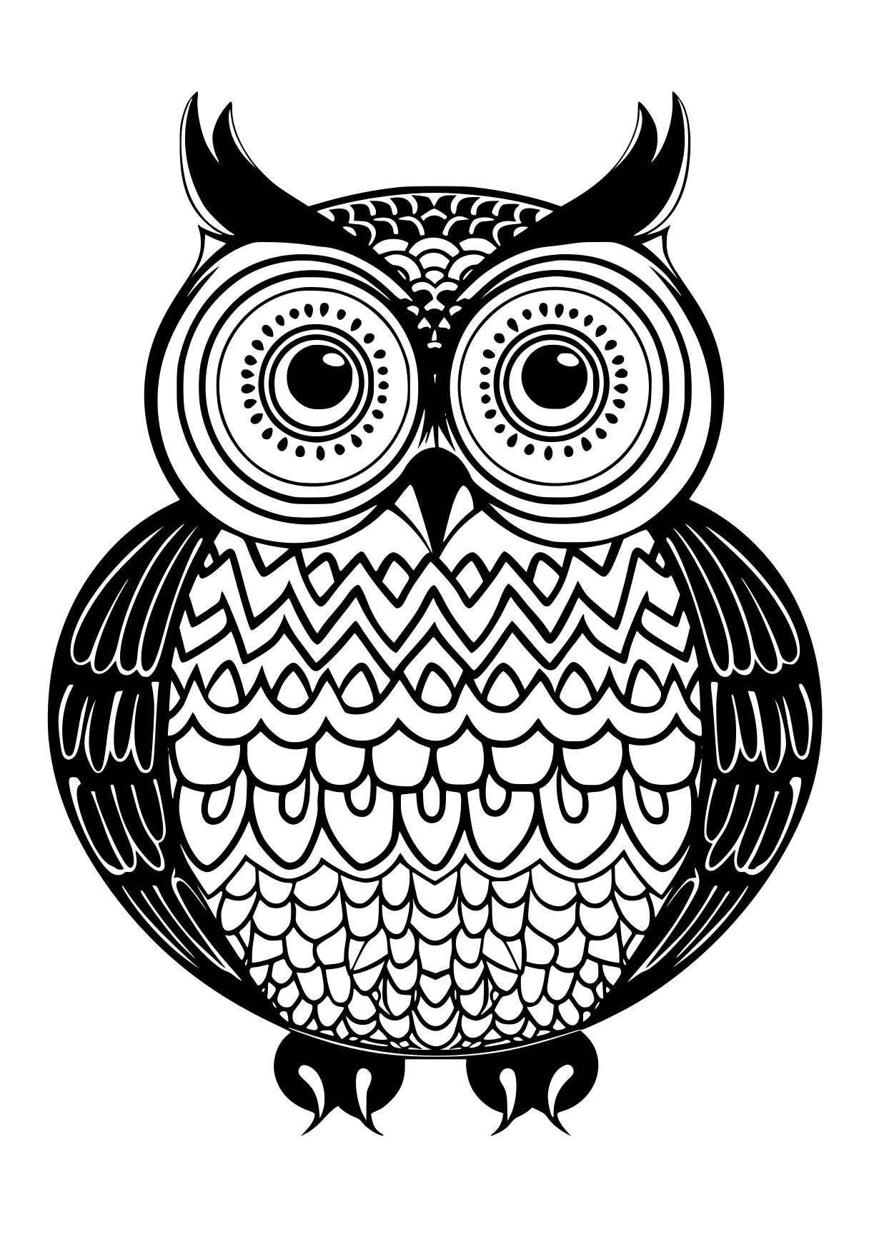 owl coloring pages owl, illustrator, design, free page downloads