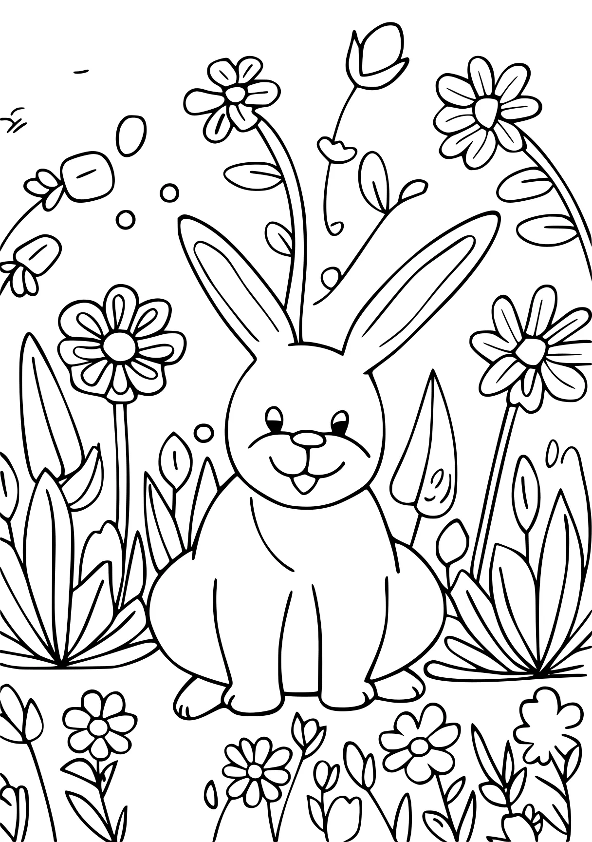 spring coloring pages, bunny, rabbit, colouring, free page downloads