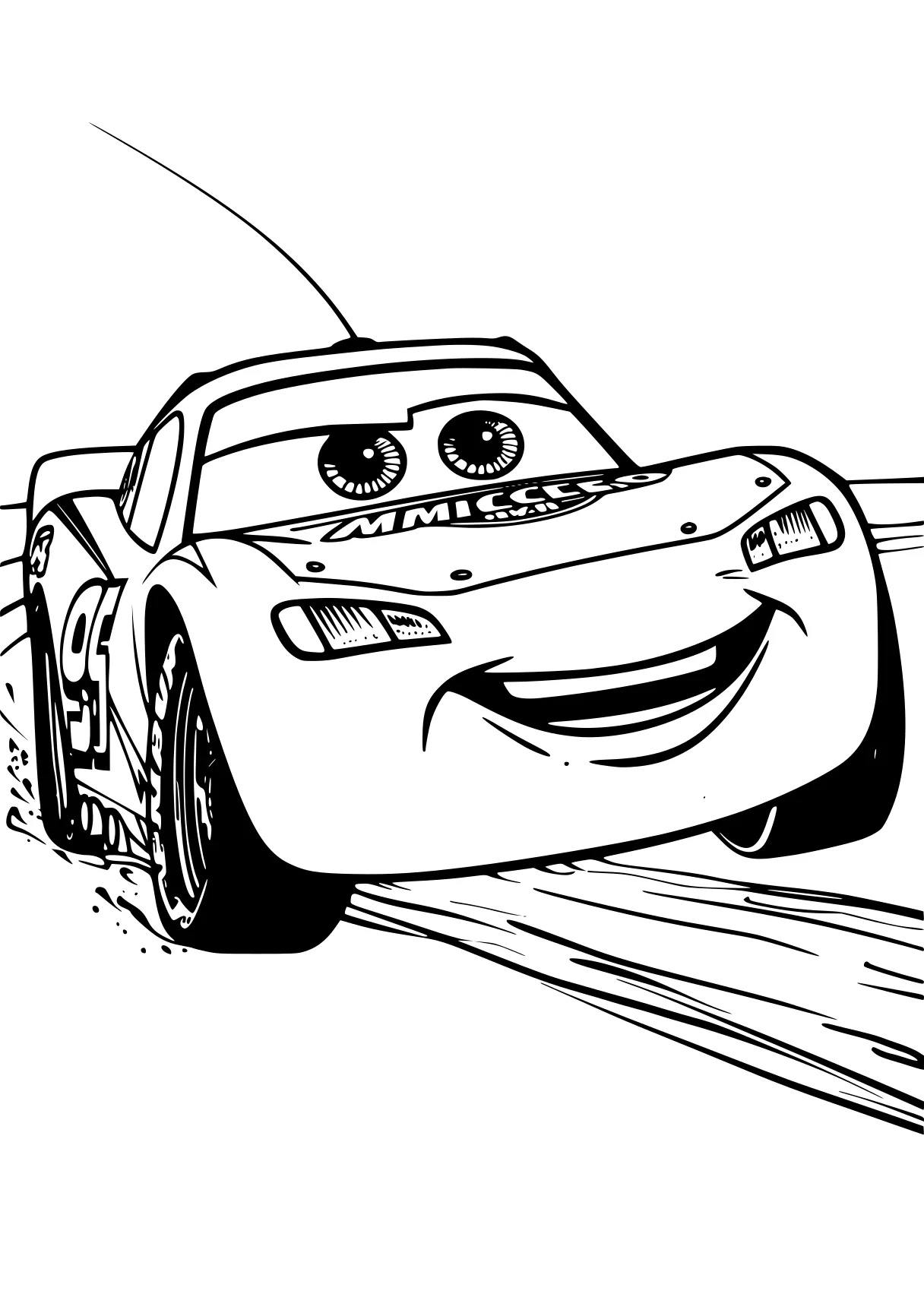 mcqueen coloring page mater, cars, car, race, dash, free downloads