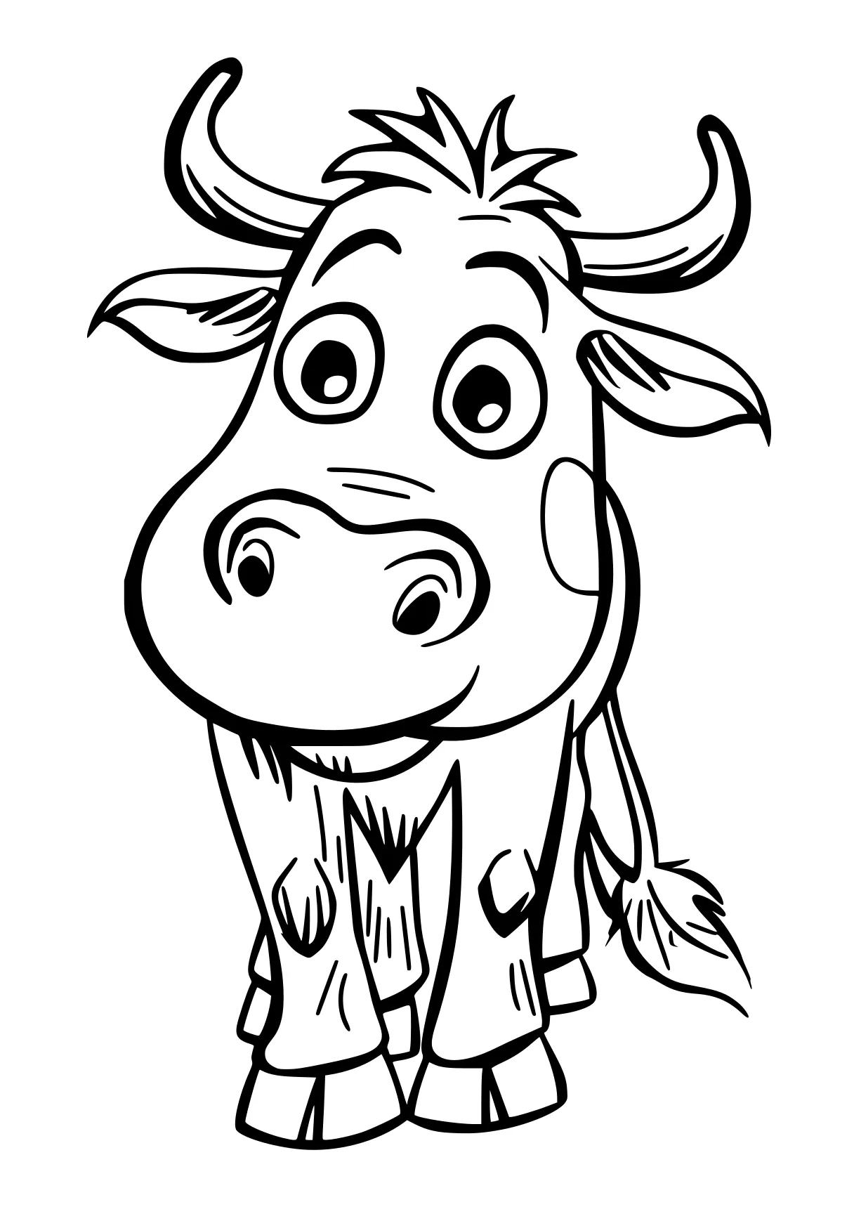 printable animal coloring pages cow, moose, nosed, shaun, chuck, free page downloads