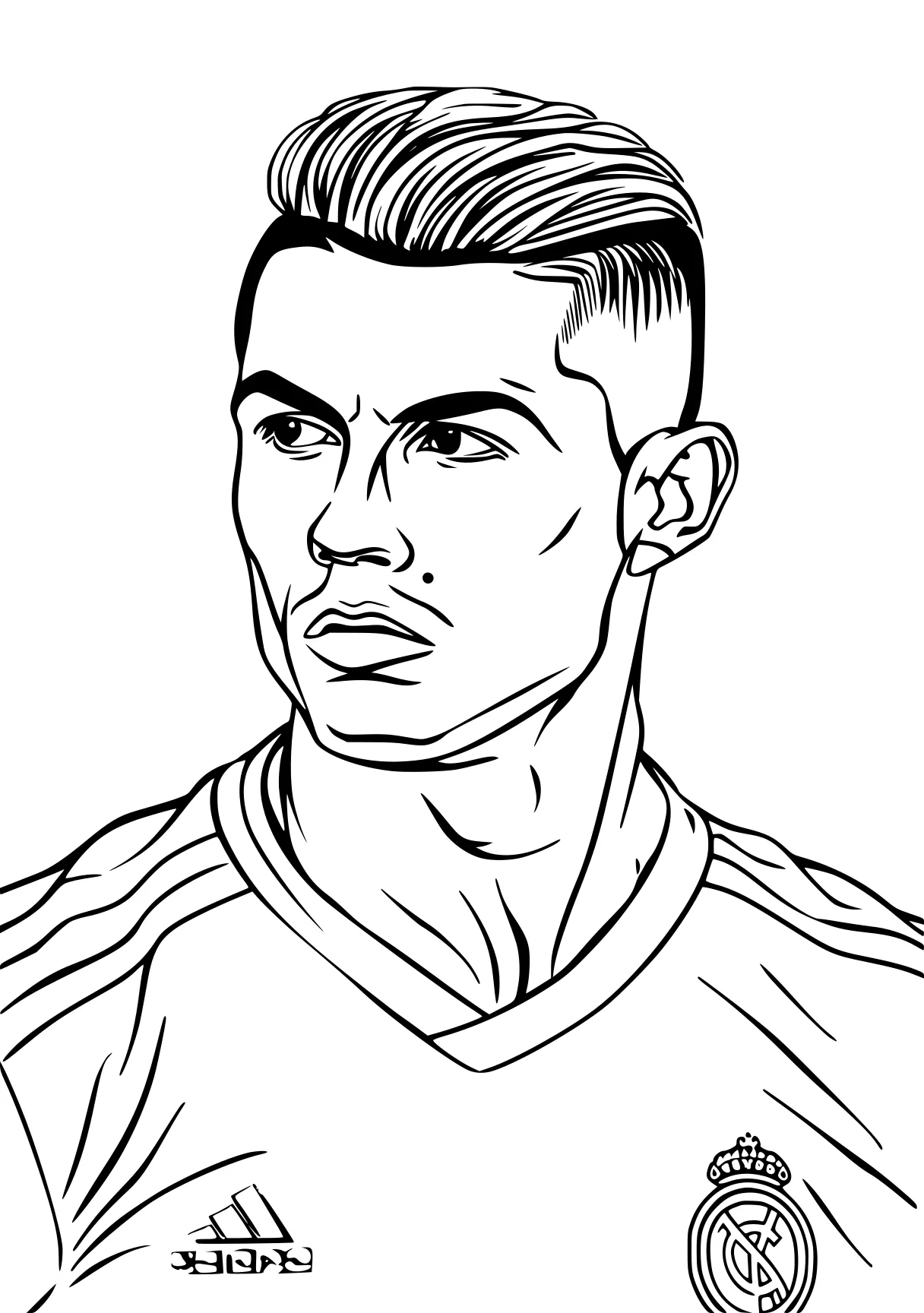 ronaldo coloring page ronaldo, cristiano, pitbull, soccer, james, free downloads