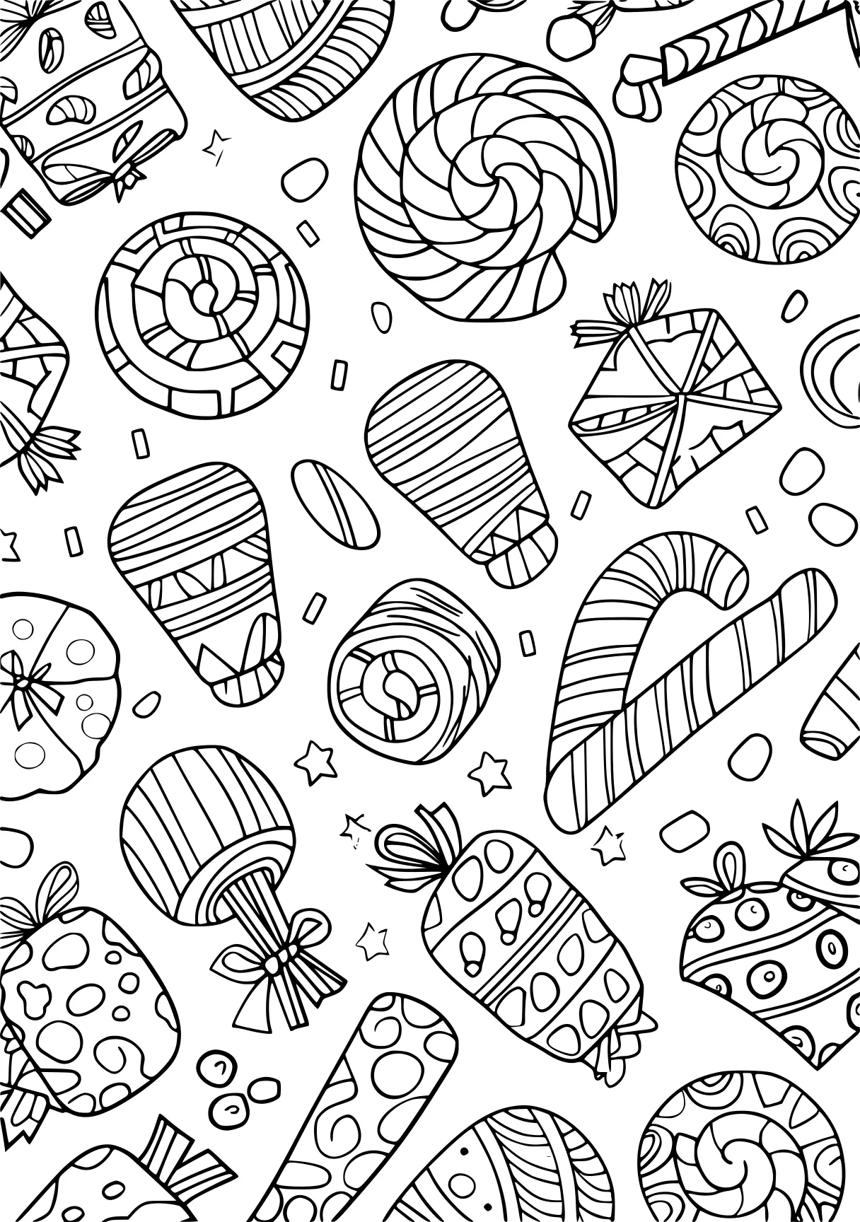 candy coloring page, pattern, printables, patterns, free downloads