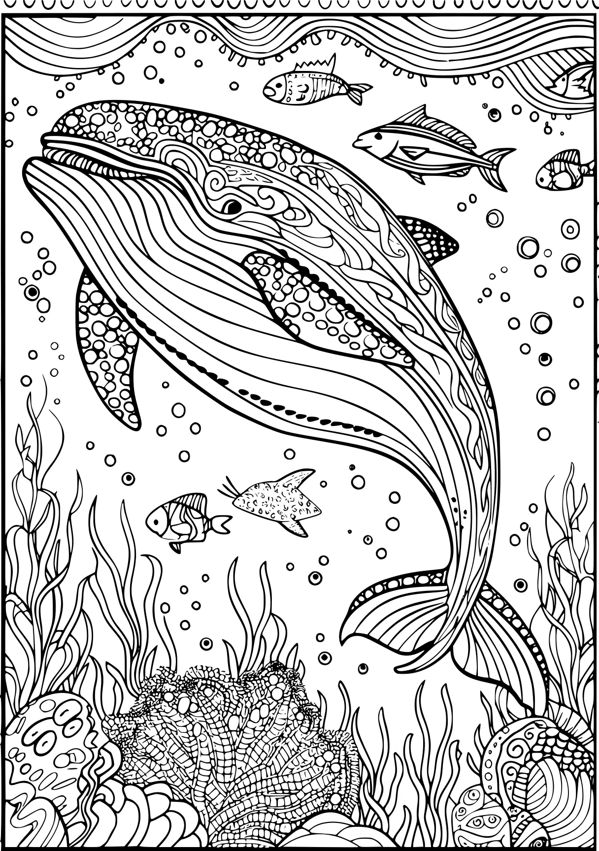 ocean animals coloring pages, fish, mermaid, zentangle, free page downloads