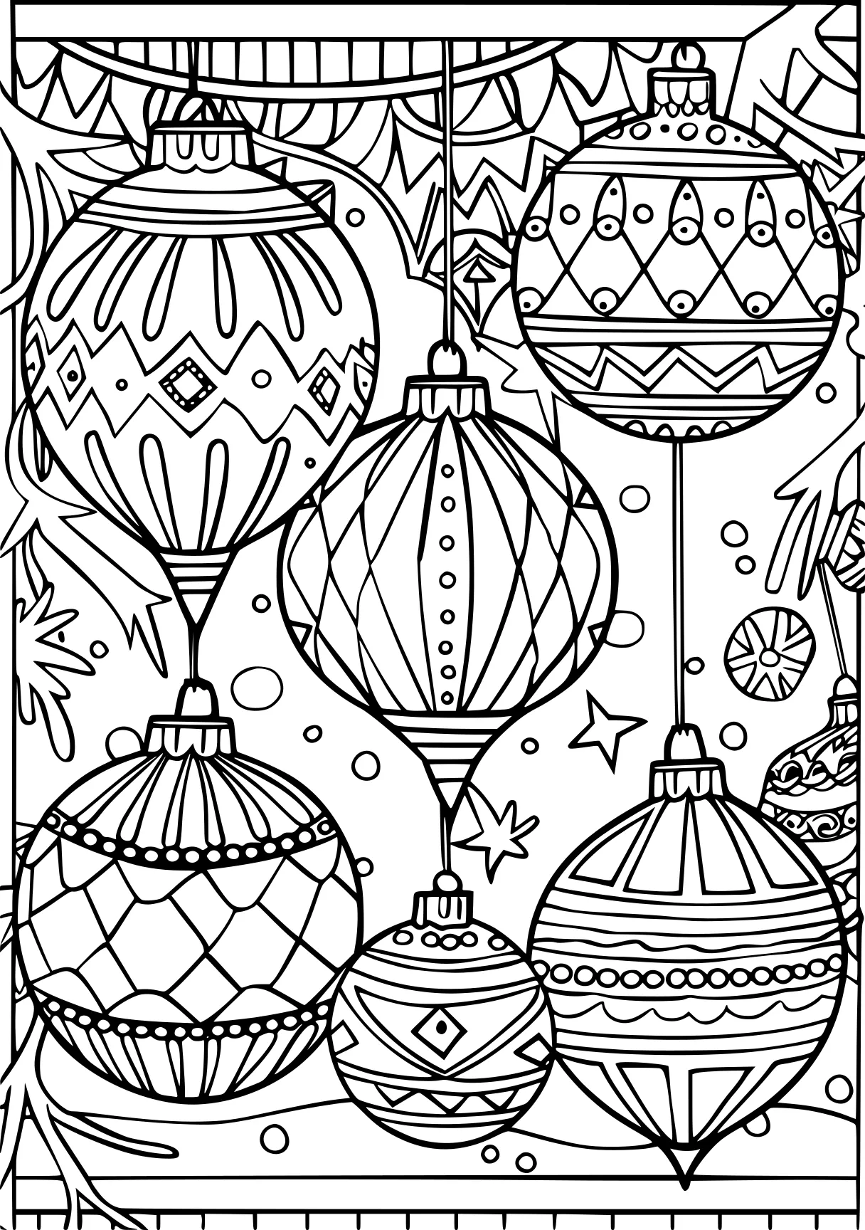 coloring pages for adults christmas, zentangle, colouring, ornament, free page downloads