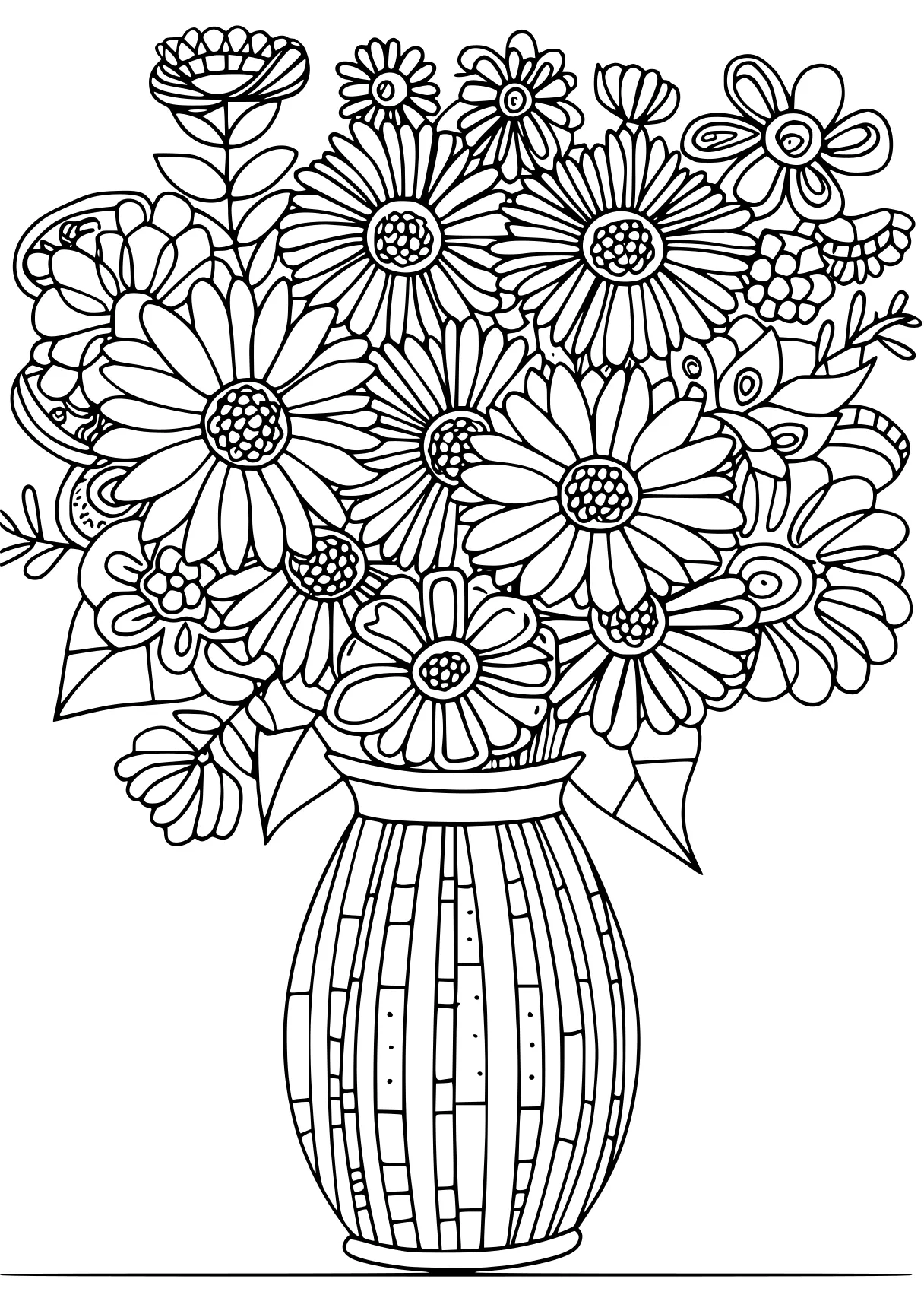 mothers day coloring sheet, flower, flowers, ornament, free page downloads