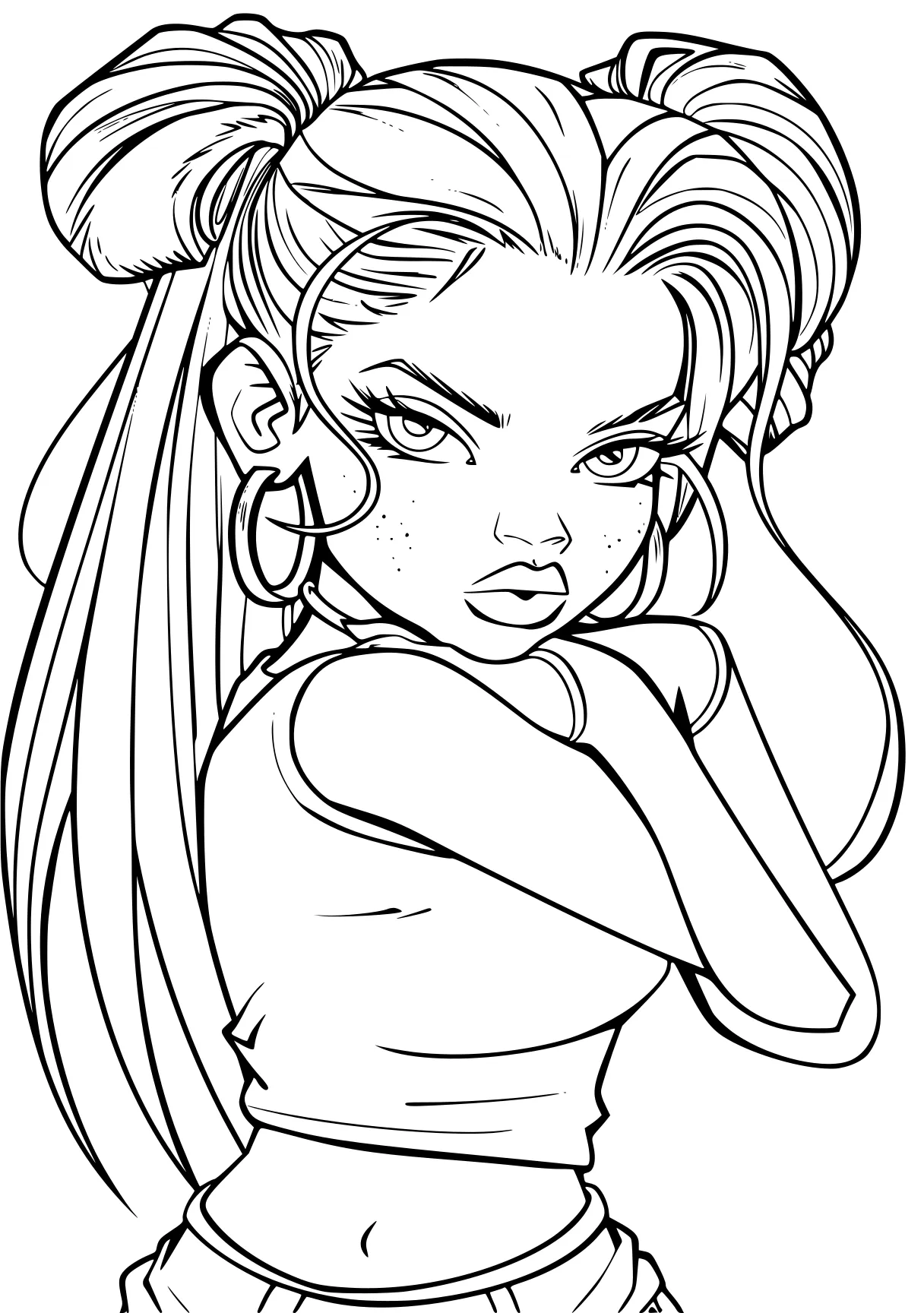 bratz coloring pages nezuko, jasmine, pencils, mulan, kimmi, free page downloads