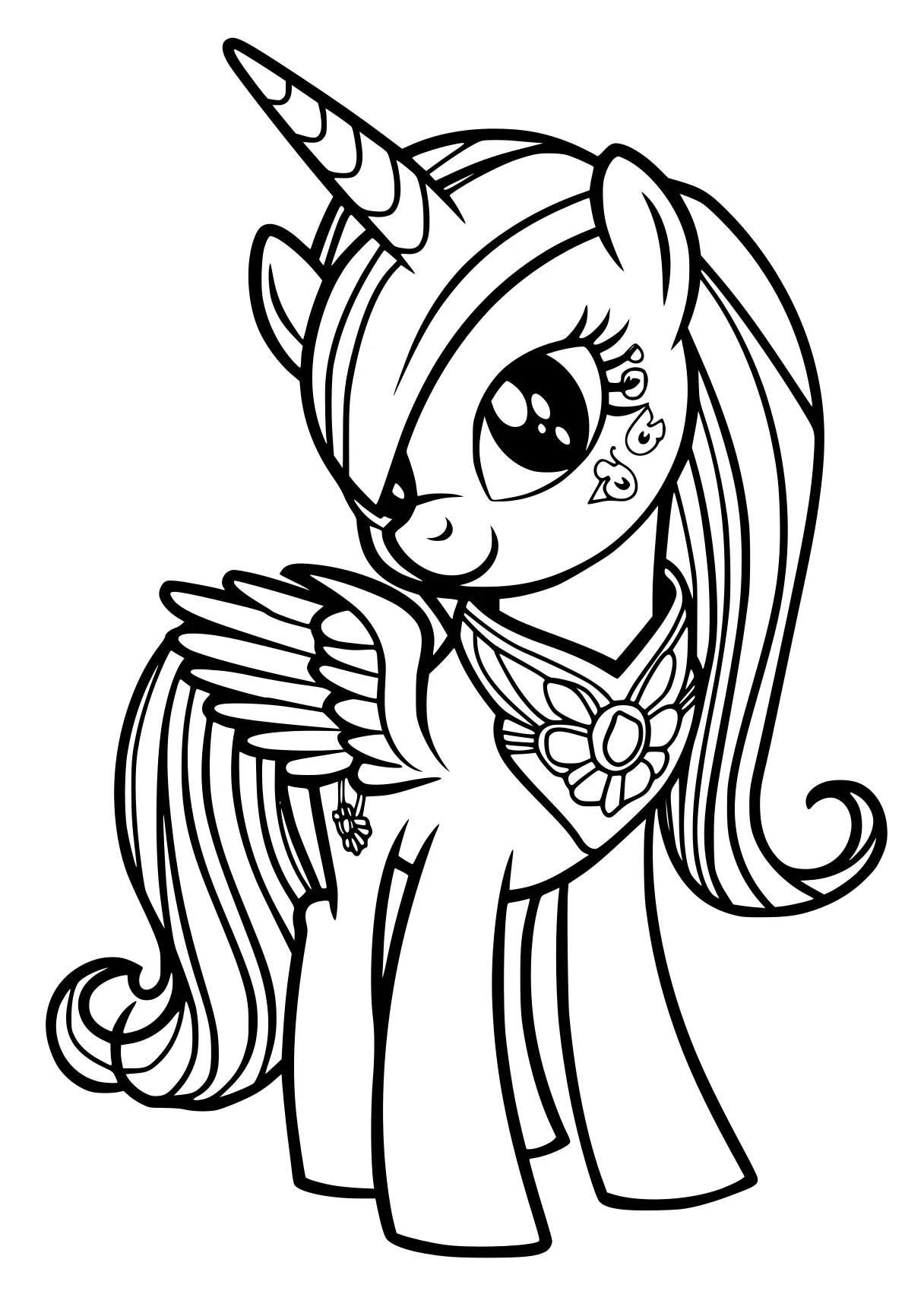 my little pony coloring pages fluttershy, celestia, pony, mlp, alicorn, free page downloads