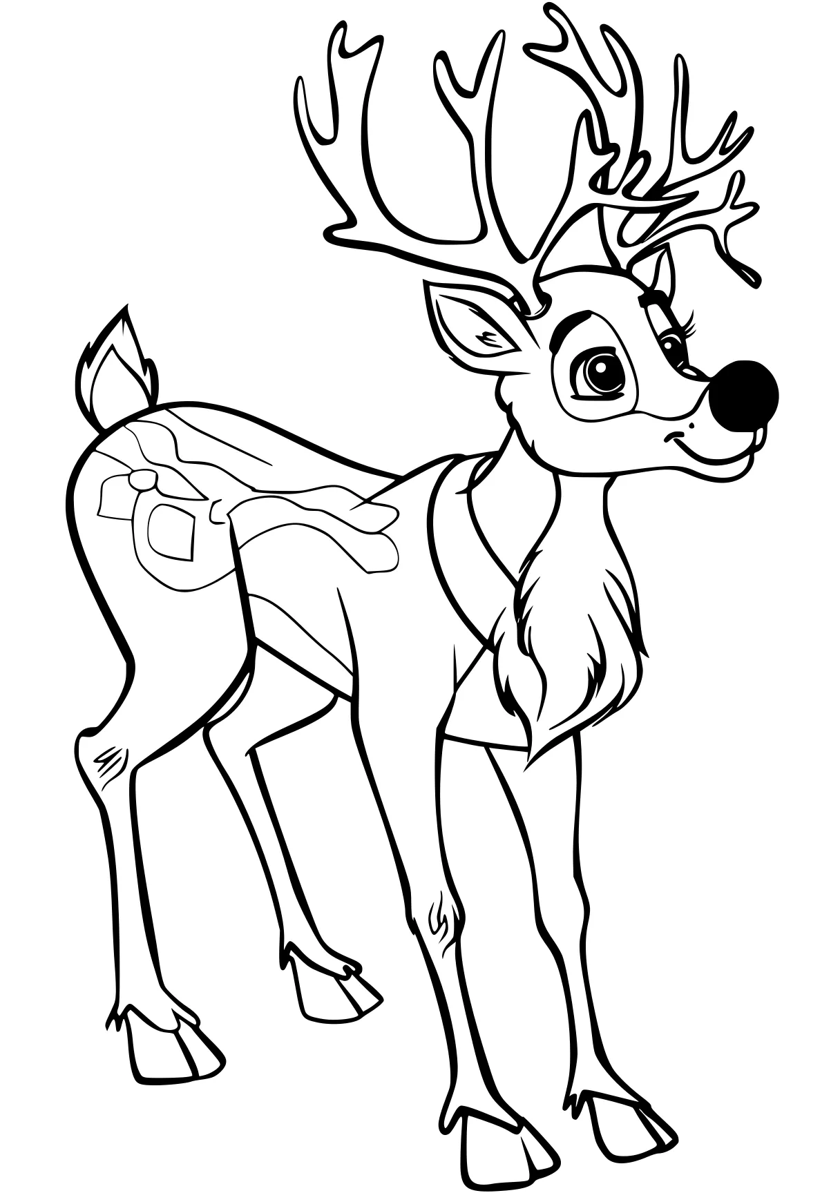 rudolph the red nosed reindeer coloring pages deer, reindeer, bambi, rudolph, sleigh, free page downloads