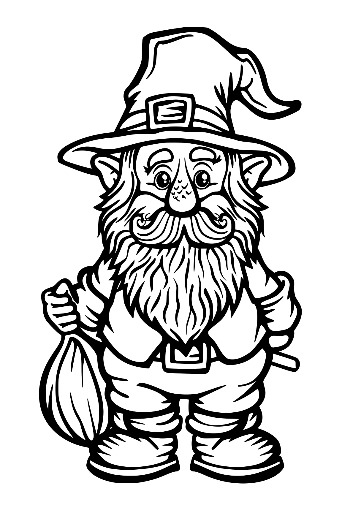 saint patrick's day coloring pages gnome, wizard, leprechaun, pilgrim, illustrator, free page downloads