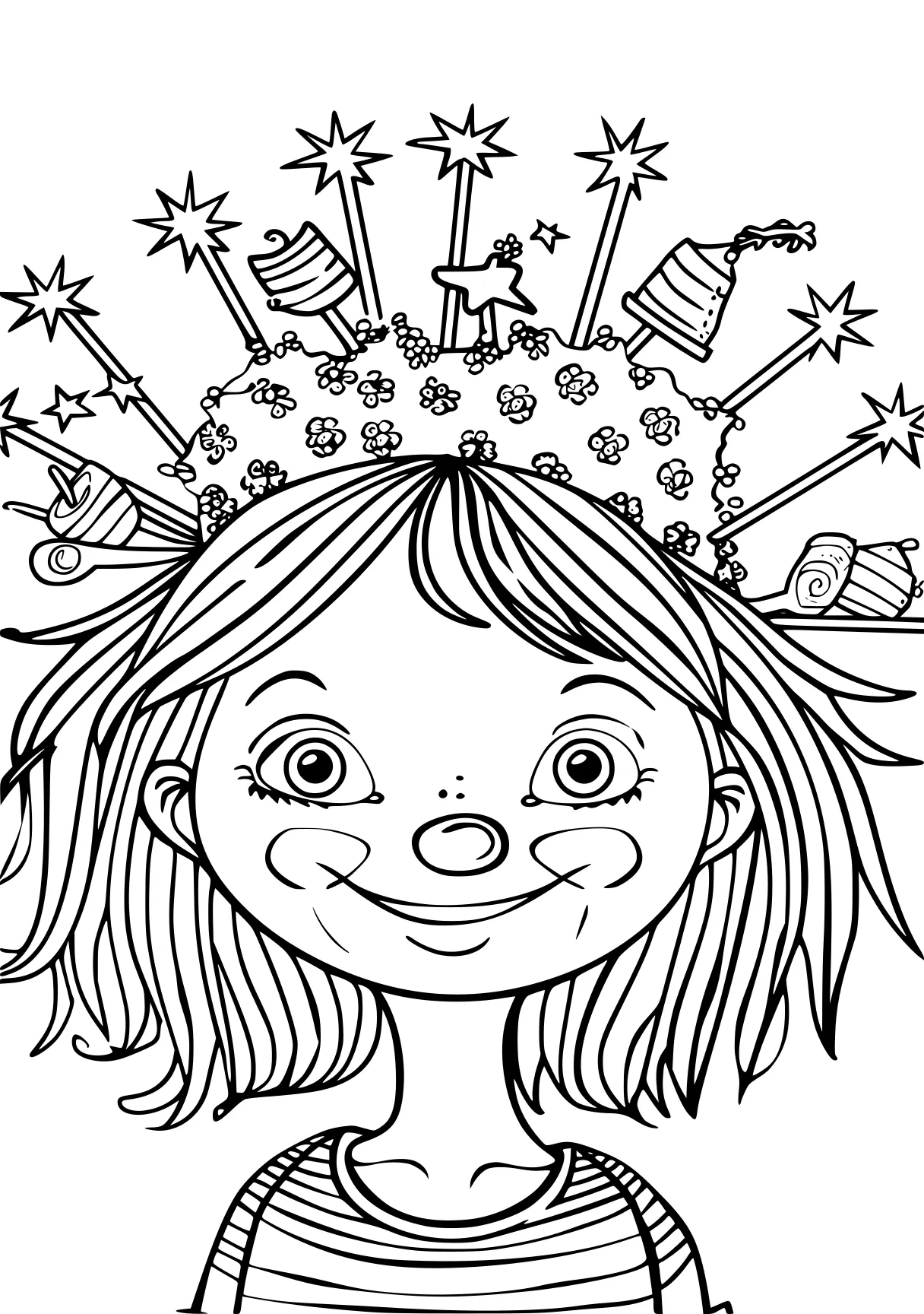 4th of july coloring page, printables, illustrator, crown, free downloads