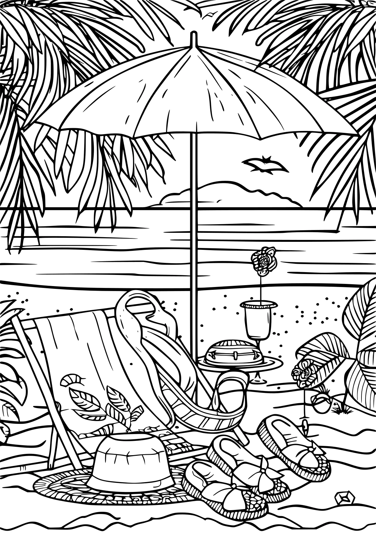 summer coloring pages, coloring, colouring, aquarium, free page downloads