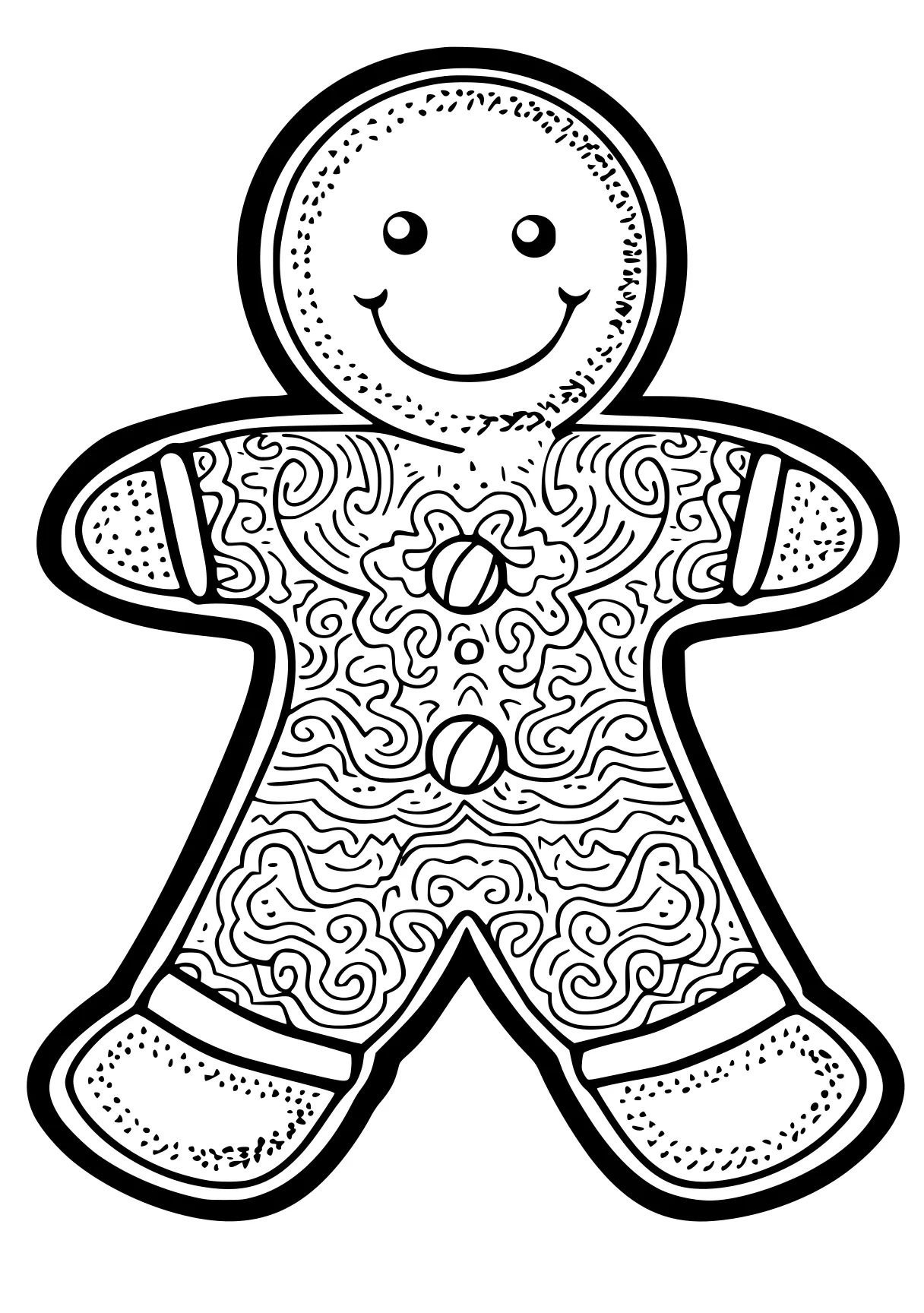 gingerbread coloring page gingerbread, zentangle, dot, free downloads