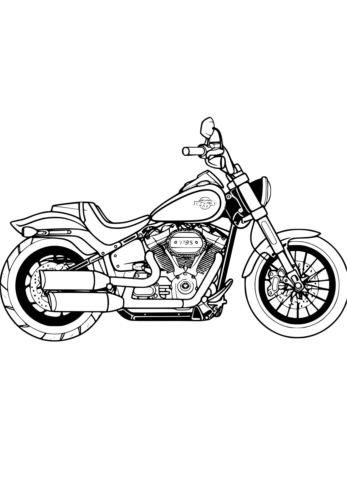 motorcycle coloring page motorcycle, harley, bike, illustrator, free downloads