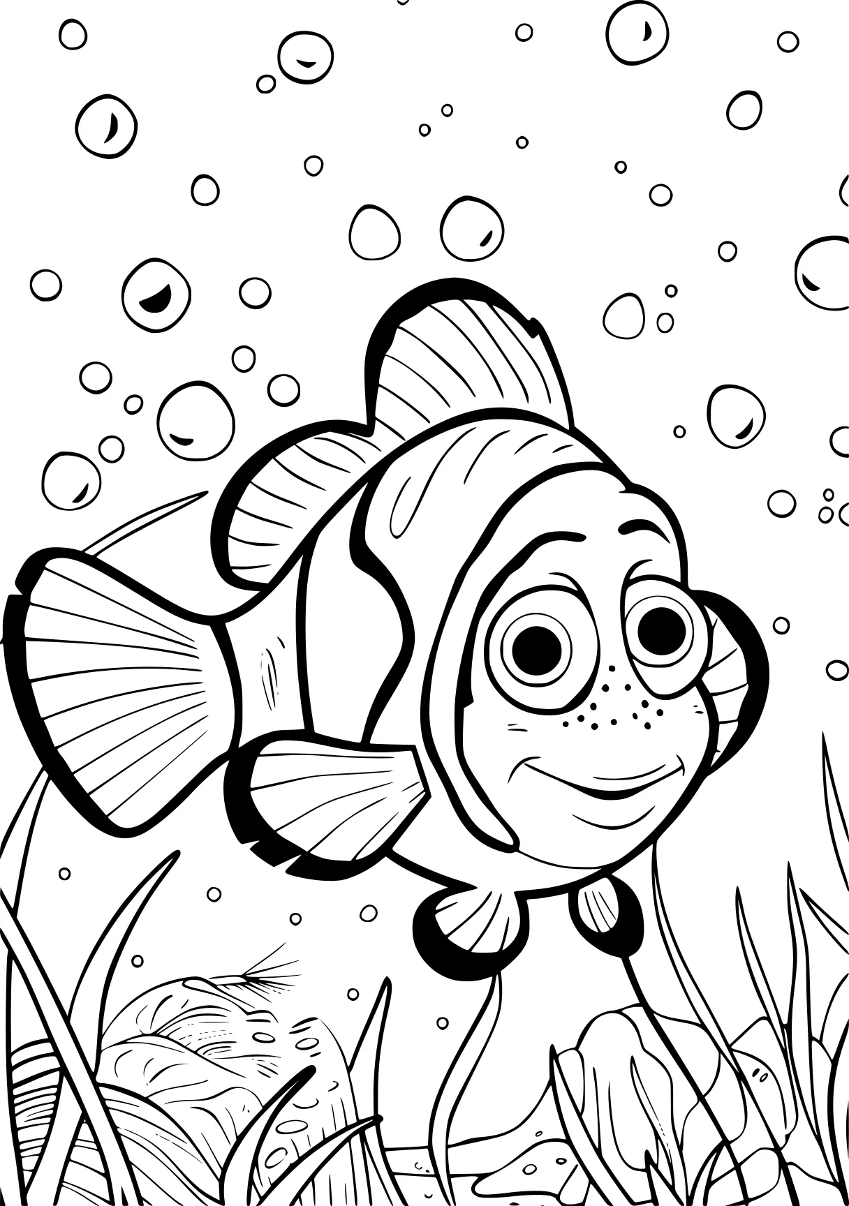 finding nemo coloring pages dory, nemo, fish, free page downloads