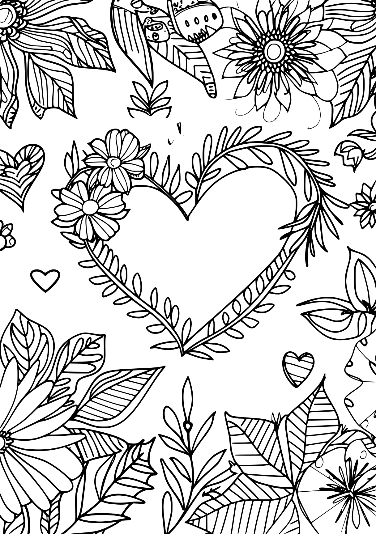 valentines coloring pages, iheartcraftythings, printables, heart, free page downloads