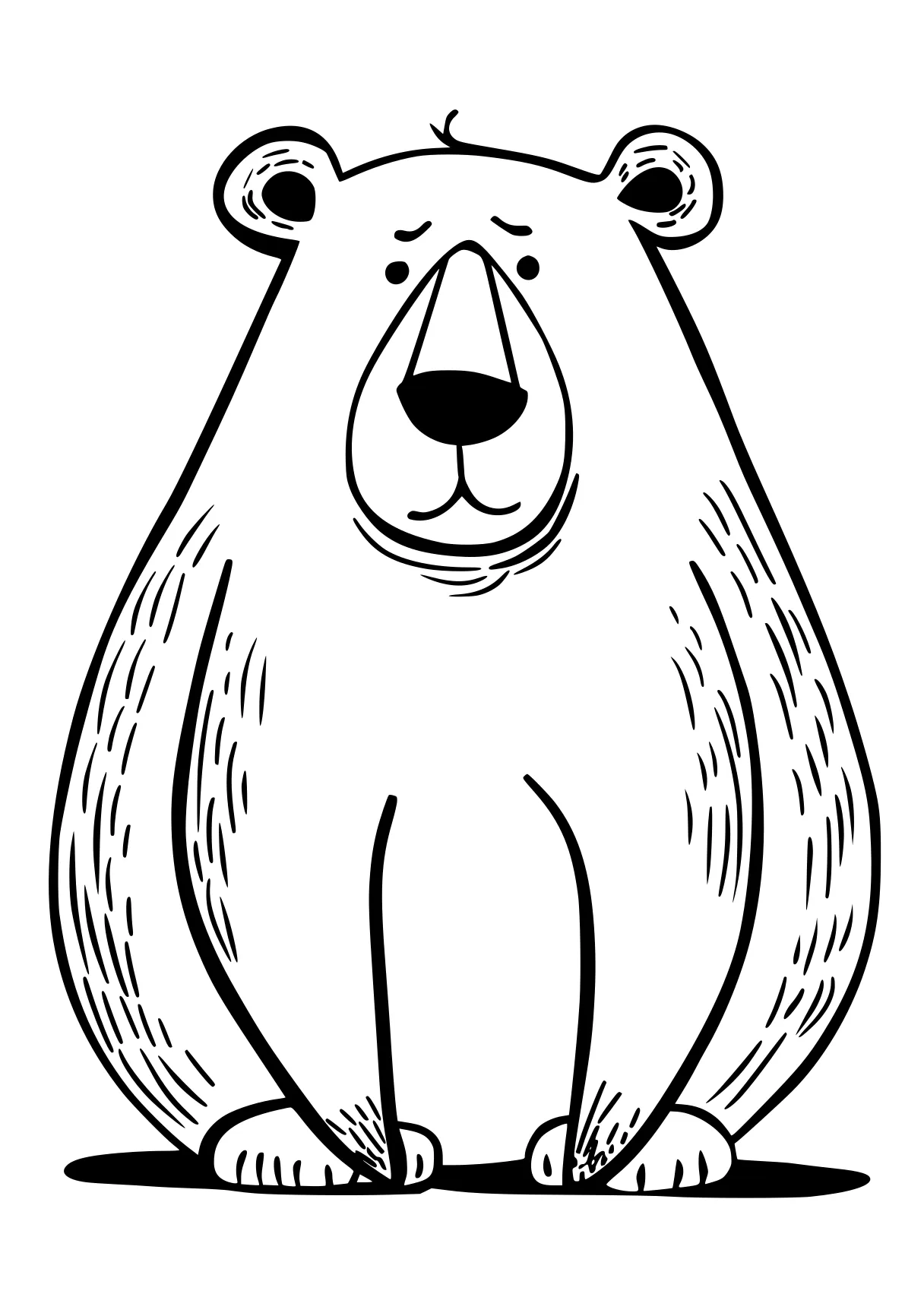 bear coloring page bear, bears, koala, polar, groundhog, free downloads