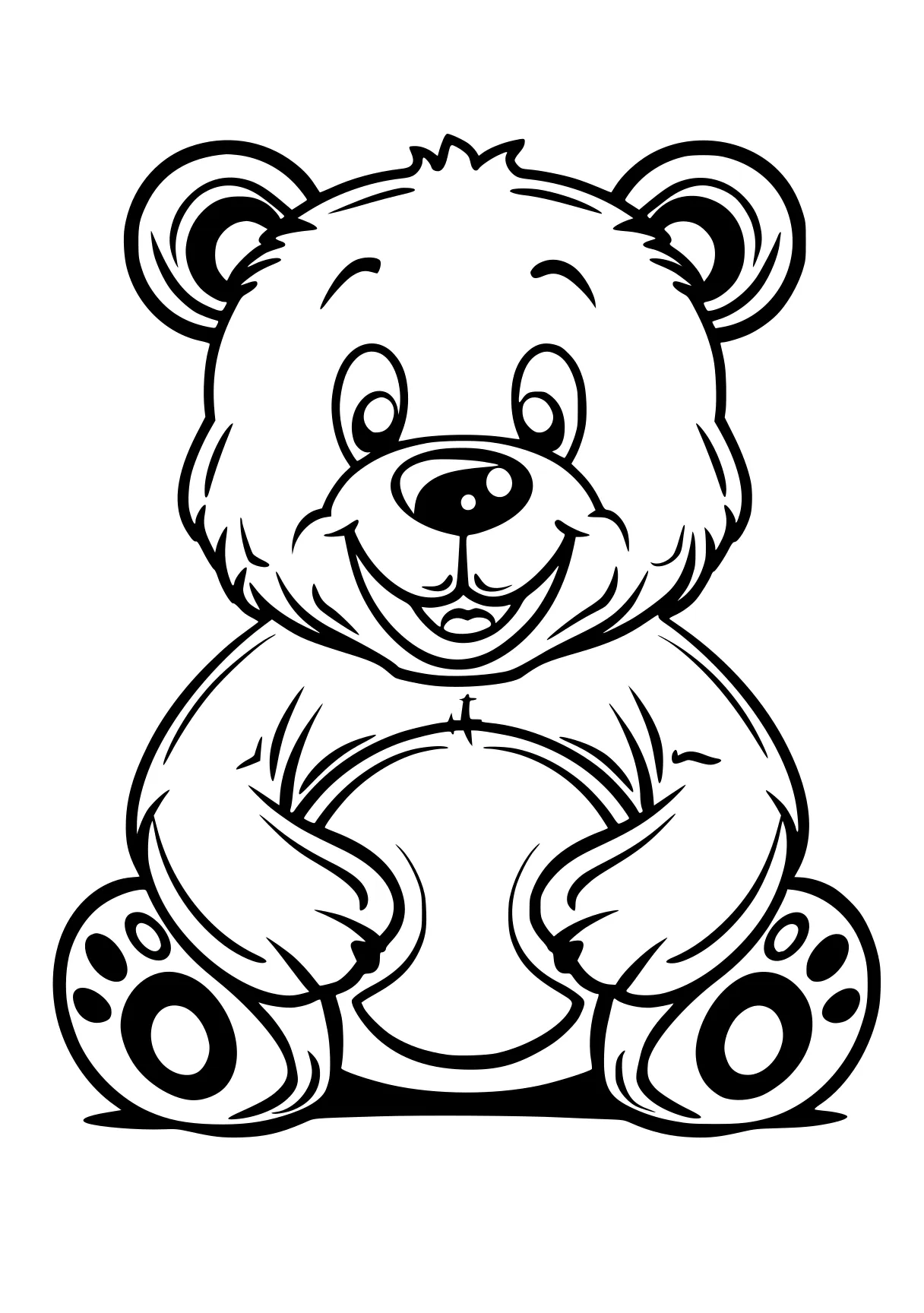 cute coloring sheets bear, fazbear, bears, panda, koala, free page downloads