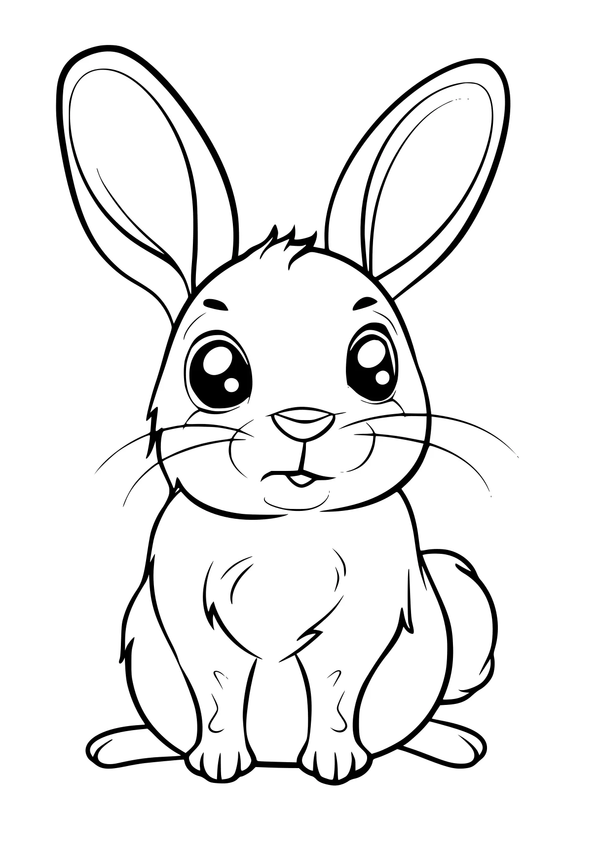 aesthetic coloring page rabbit, bunny, scorbunny, eevee, carrot, free downloads