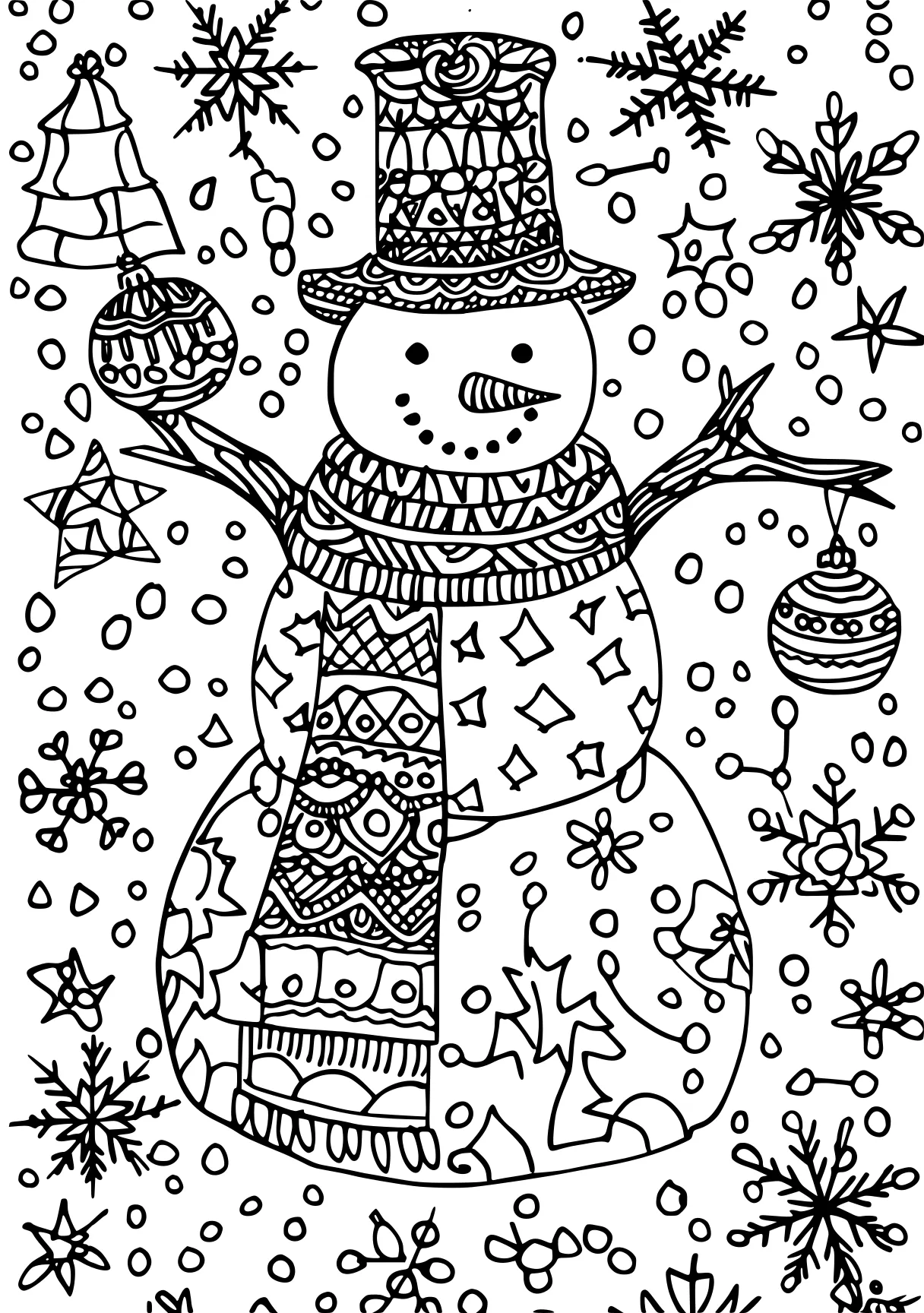 coloring pages for adults christmas snowman, zentangle, nutcracker, free page downloads