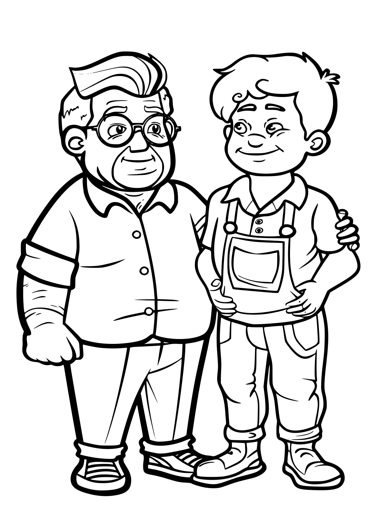 father's day coloring pages grandparents, grandpa, elderly, toddlers, free page downloads