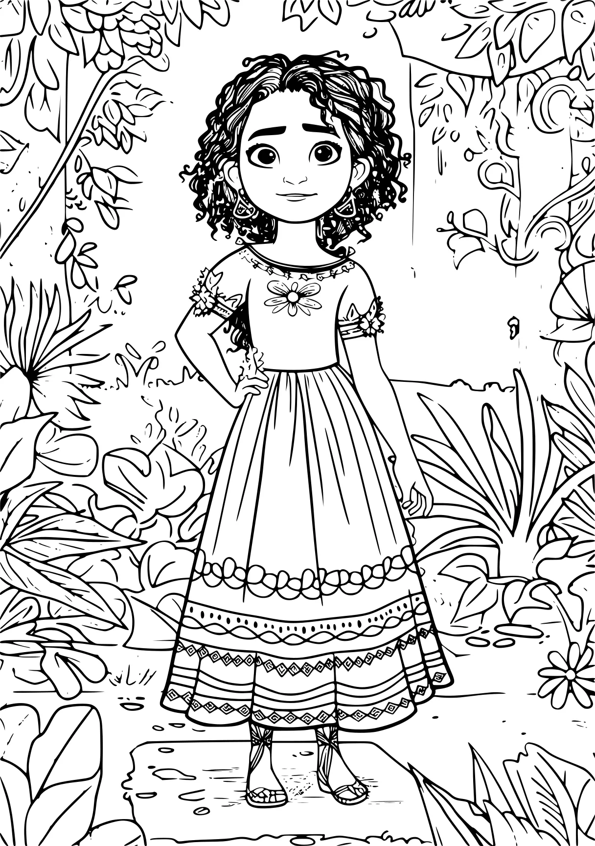 encanto coloring page moana, dora, colouring, free downloads