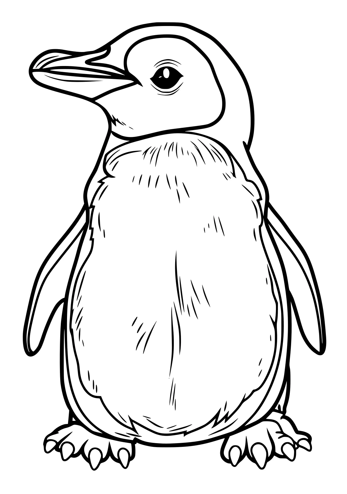 penguin coloring sheet penguin, narwhal, bird, owl, duck, free page downloads