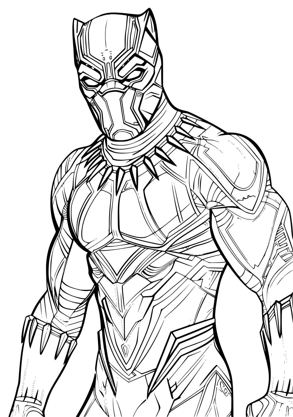 black panther coloring page jiren, ultraman, spidey, venom, deadpool, free downloads