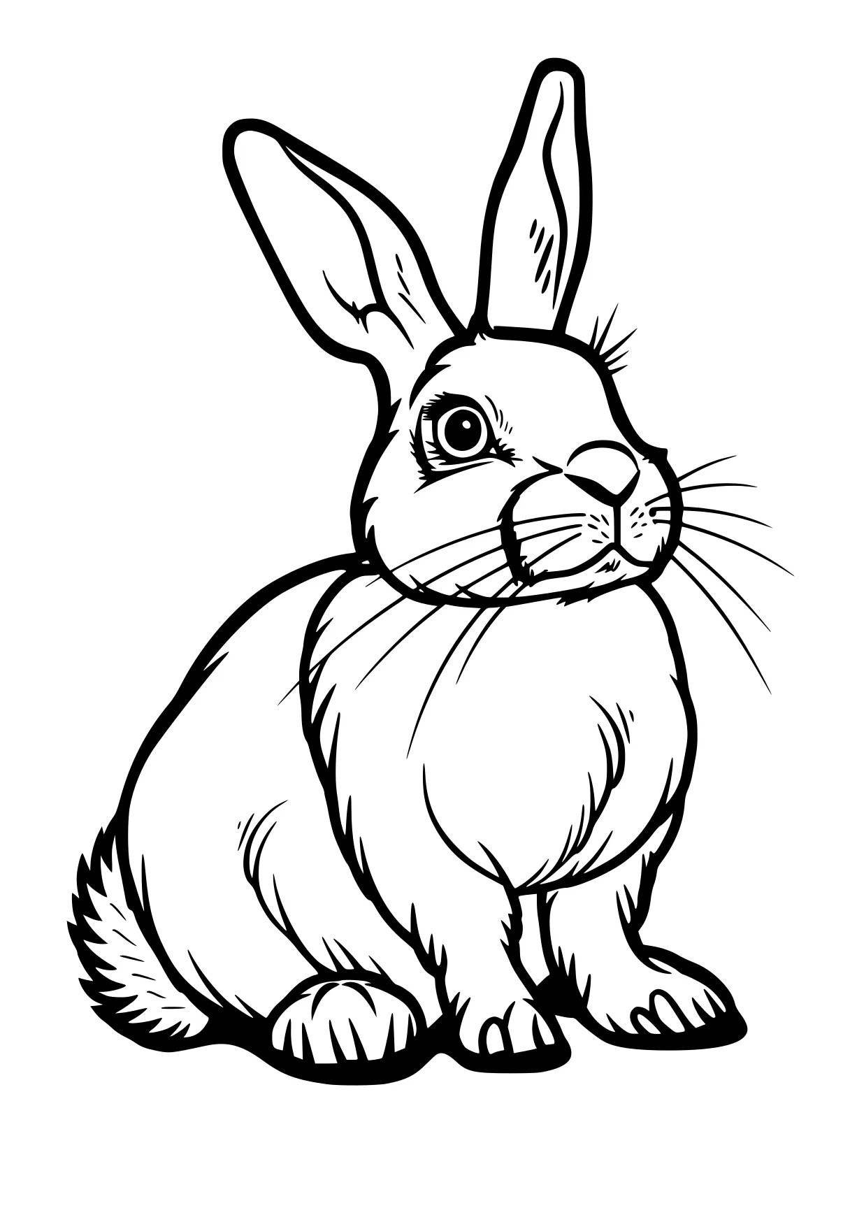 rabbit coloring page rabbit, bunny, carrot, bunzo, bunnies, free downloads