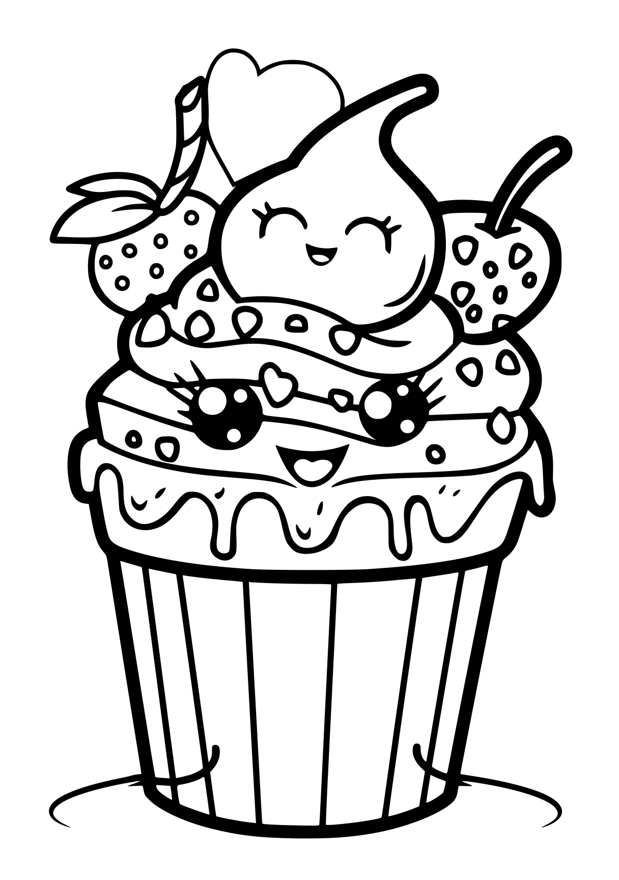 shopkin coloring page cupcake, cake, shortcake, cinnamoroll, molang, free downloads