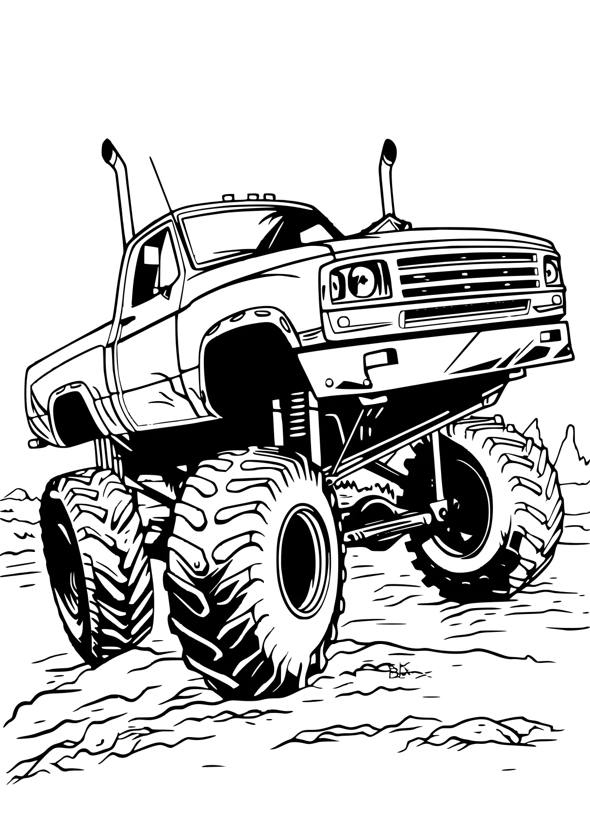 monster truck coloring pages truck, vehicle, crawler, trucks, jeep, free page downloads