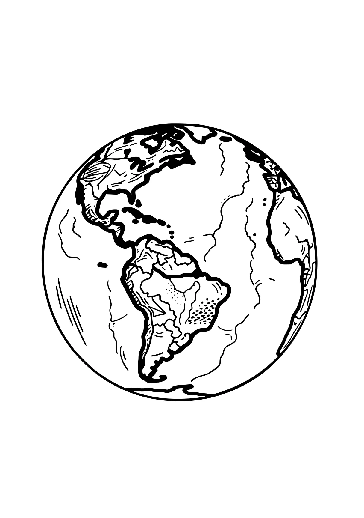 earth coloring globe, earth, world, size, middle, free page downloads