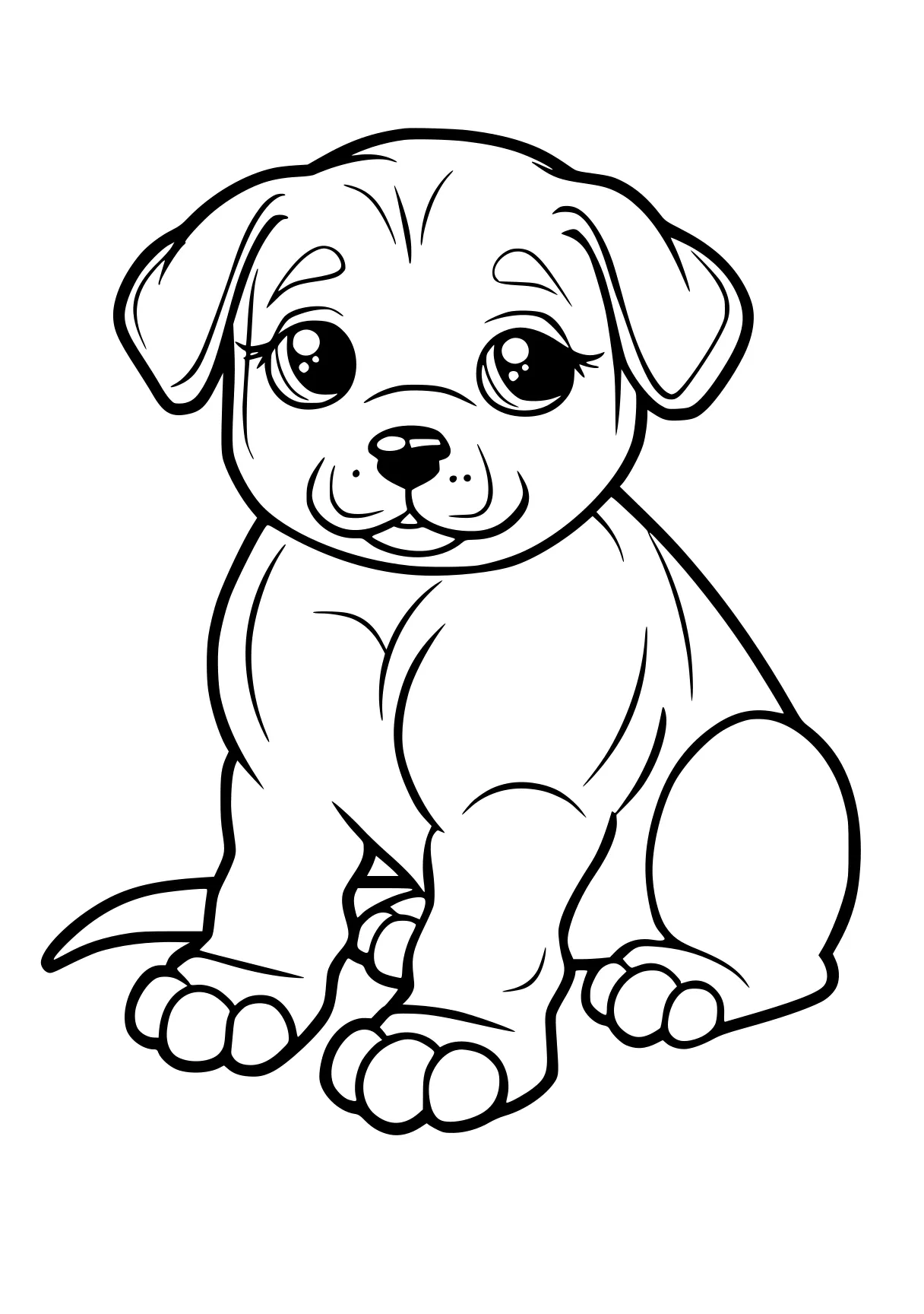 puppy pictures to color puppy, bulldog, clifford, illustrator, free coloring page downloads