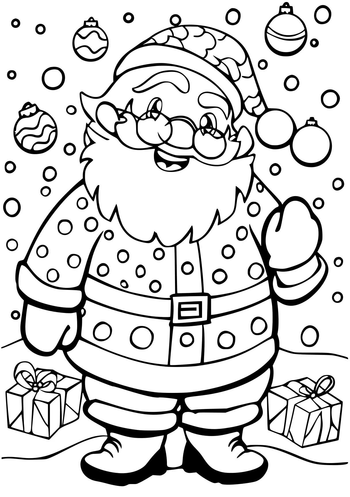 cute christmas coloring pages claus, santa, merry, free page downloads