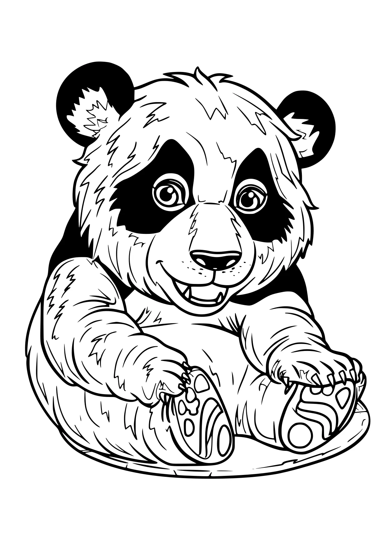 panda coloring pages panda, bear, fazbear, raccoon, winnie, free page downloads