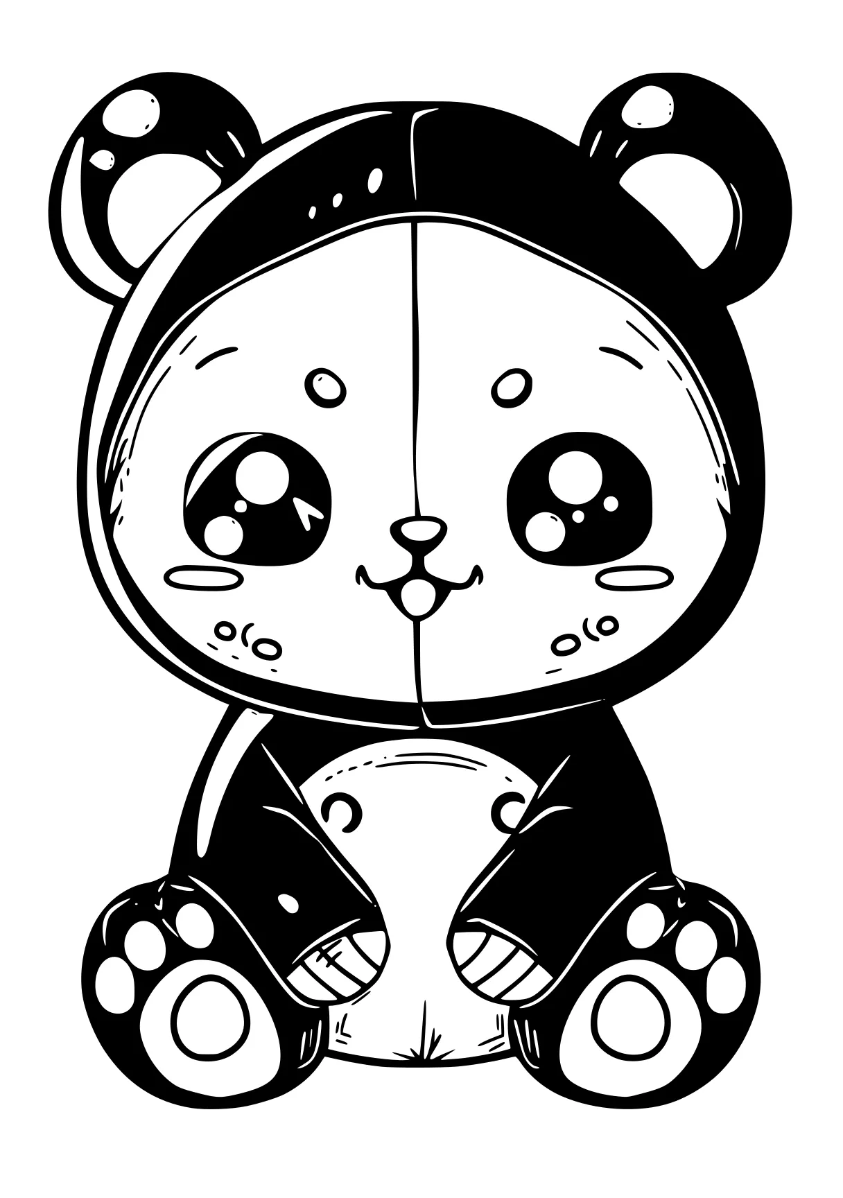 kuromi coloring page panda, raccoon, racoon, kuromi, fazbear, free downloads