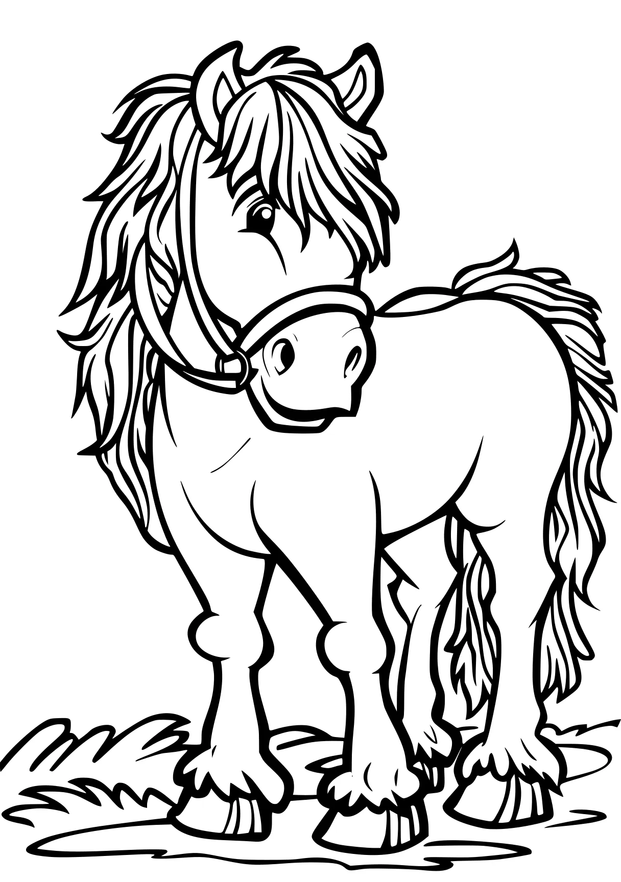 horse printable coloring pages pony, horse, unicorn, pegasus, alicorn, free page downloads