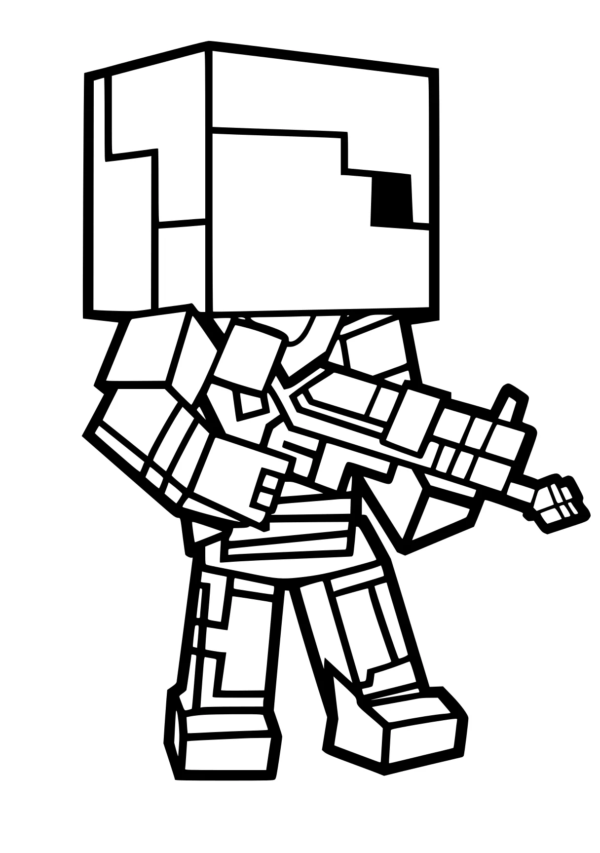 minecraft coloring pages optimus, megatron, boxy, robot, unikitty, free page downloads